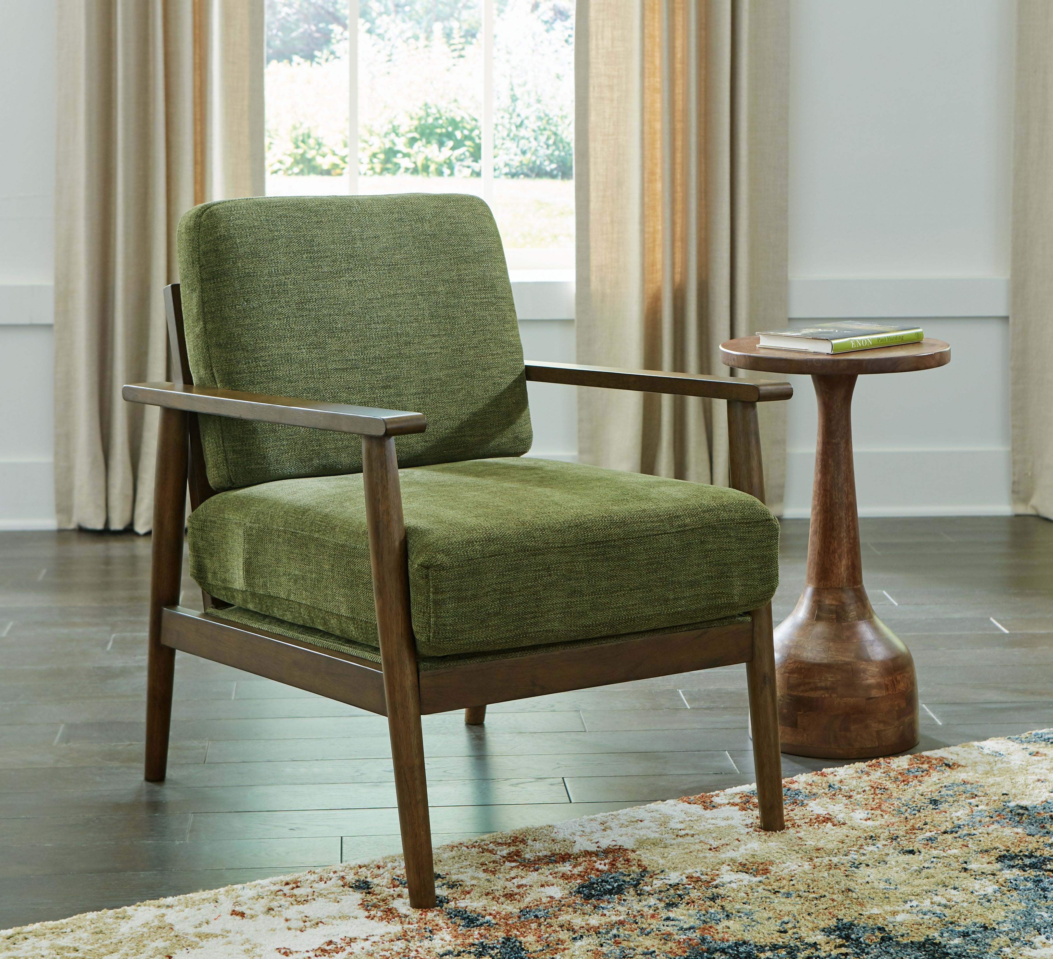 Elite Furniture Outlet - Ashley Furniture - Bixler Living Room - Showood Accent Chair / Olive - 2610760