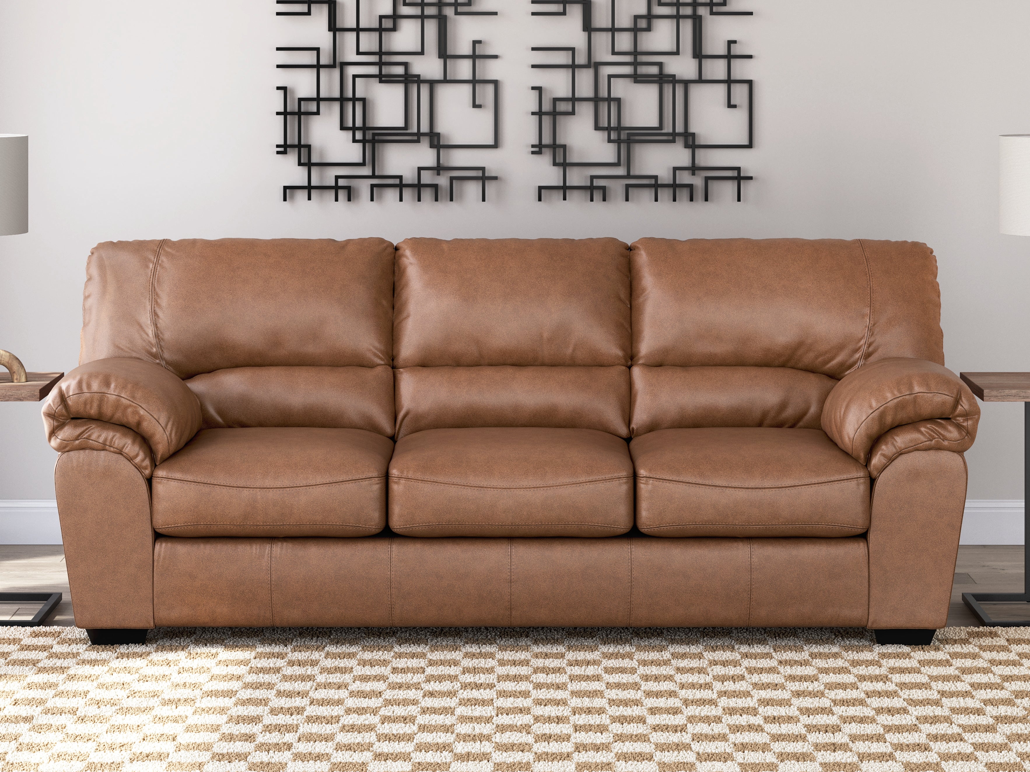 Elite Furniture Outlet - Ashley Furniture - WillowBend Living Room - Sofa / Caramel - PC2770438