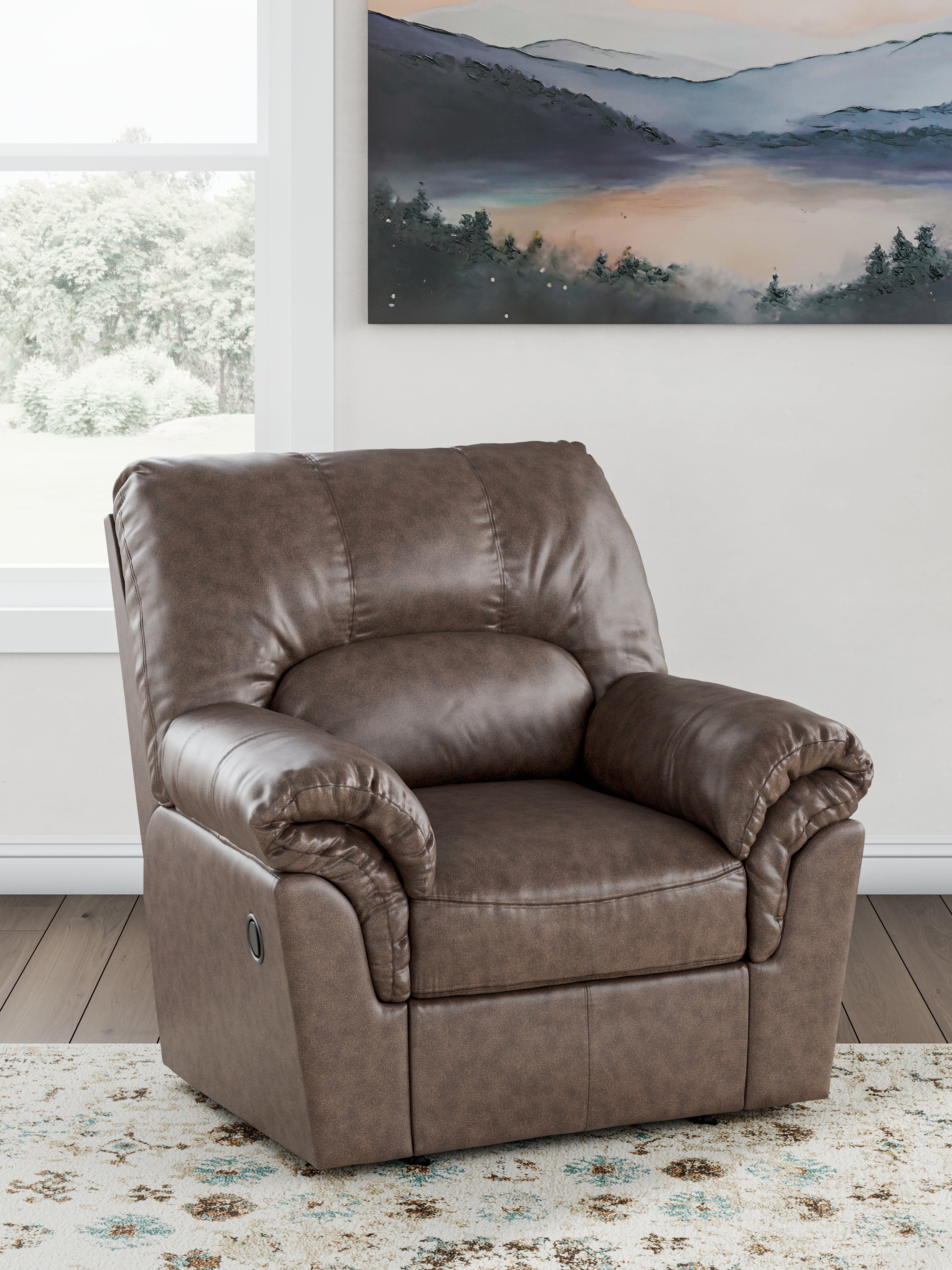 Elite Furniture Outlet - Ashley Furniture - WillowBend Living Room - Rocker Recliner / Umber - PC2770525