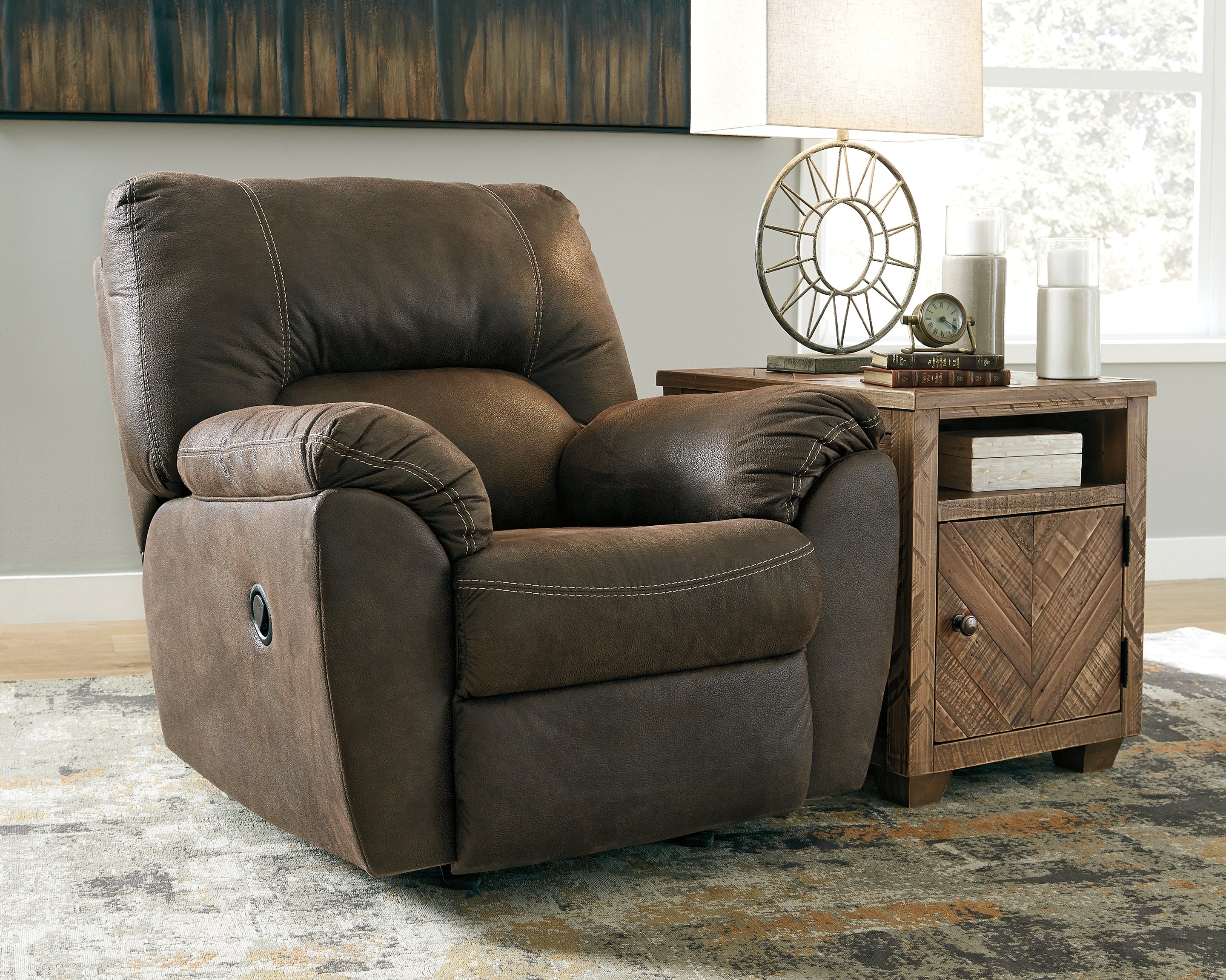 Elite Furniture Outlet - Ashley Furniture - Tambo Living Room - Rocker Recliner / Canyon - 2780225