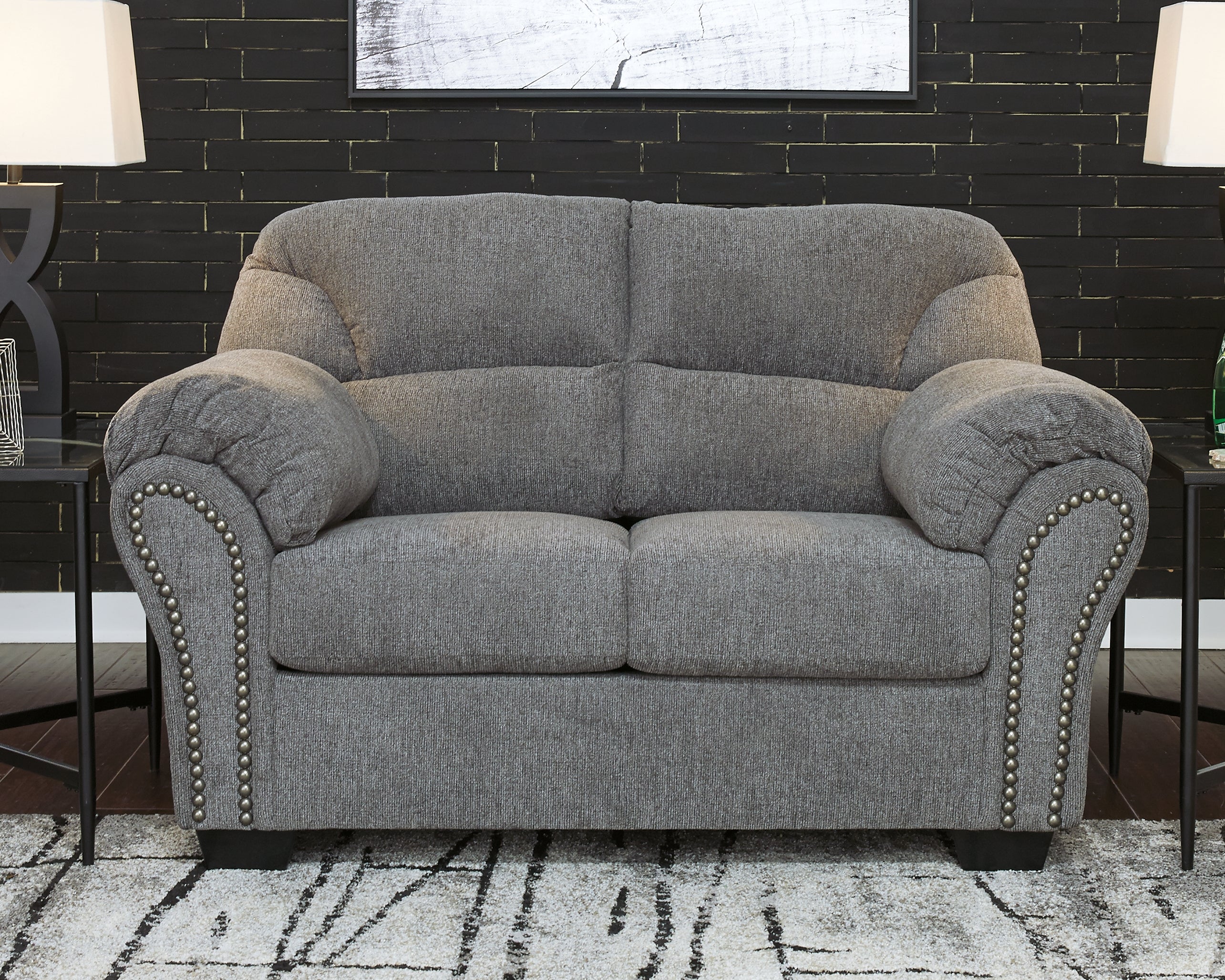 Elite Furniture Outlet - Ashley Furniture - Allmaxx Living Room - Loveseat / Pewter - 2810535