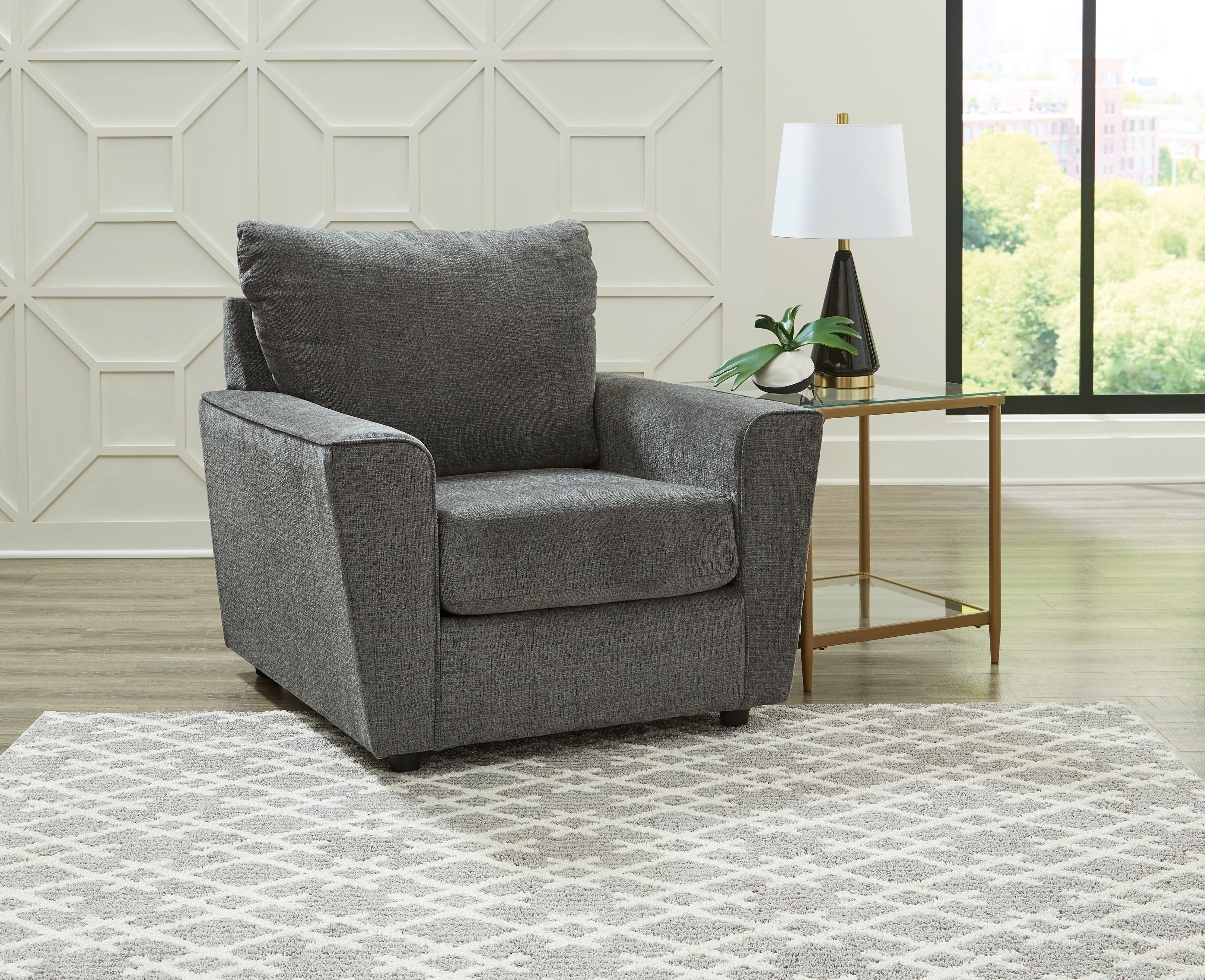 Elite Furniture Outlet - Ashley Furniture - Stairatt Living Room - Chair / Gravel - 2850220