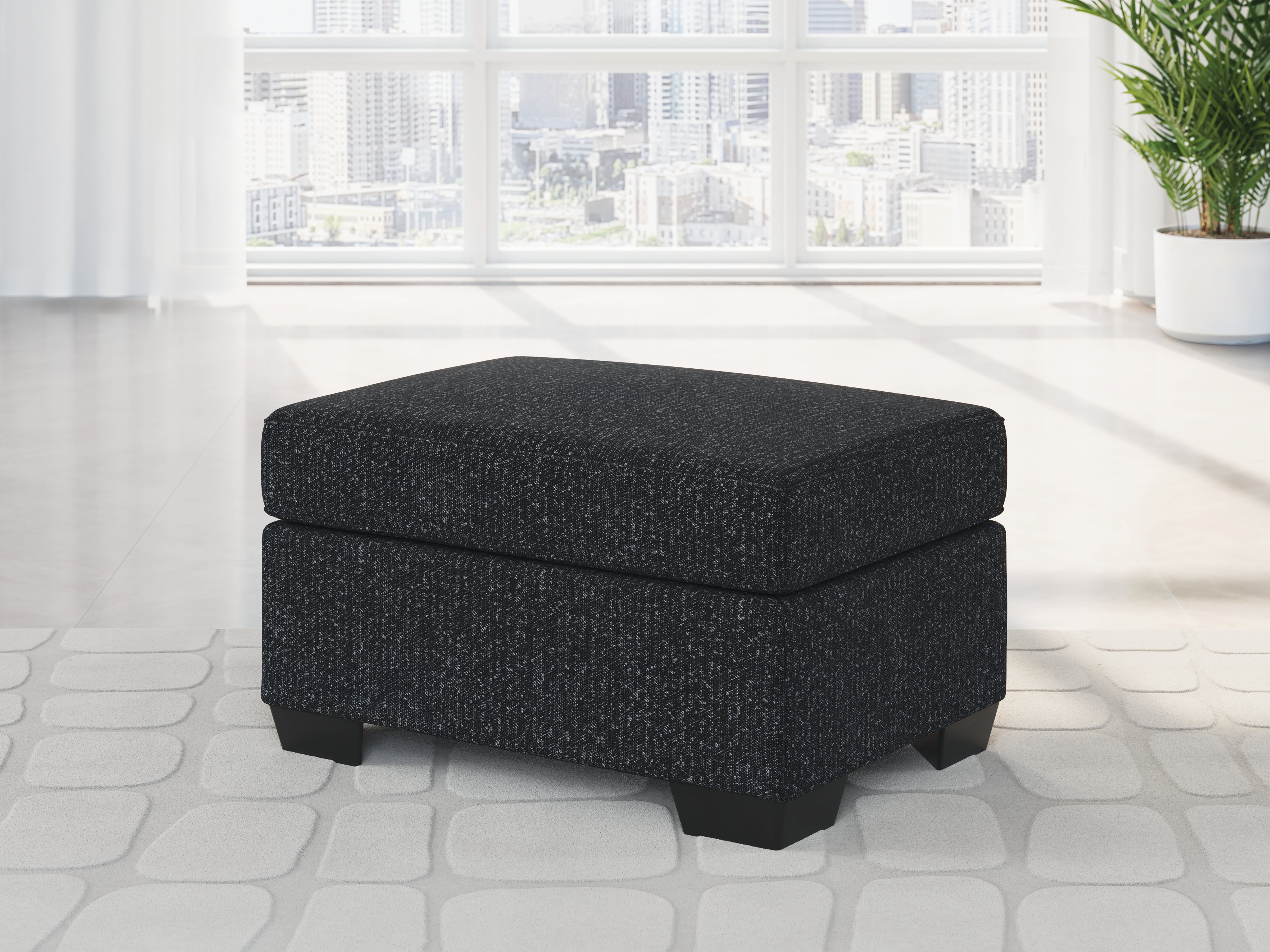 Elite Furniture Outlet - Ashley Furniture - Jasmine Peaks Living Room - Ottoman / Coal - 2890414