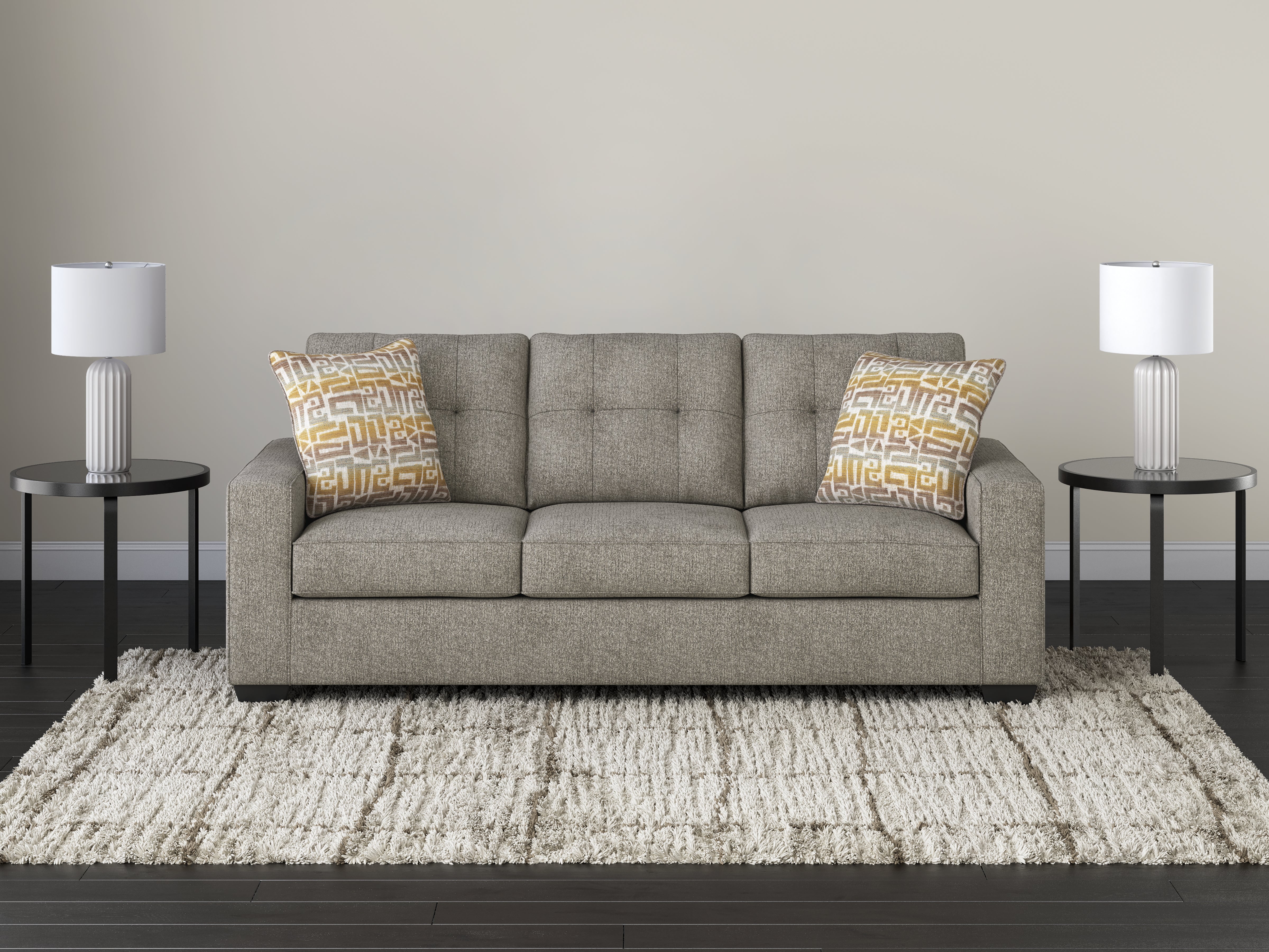Elite Furniture Outlet - Ashley Furniture - Larimer Living Room - Queen Sofa Sleeper / Iron - PC2920439