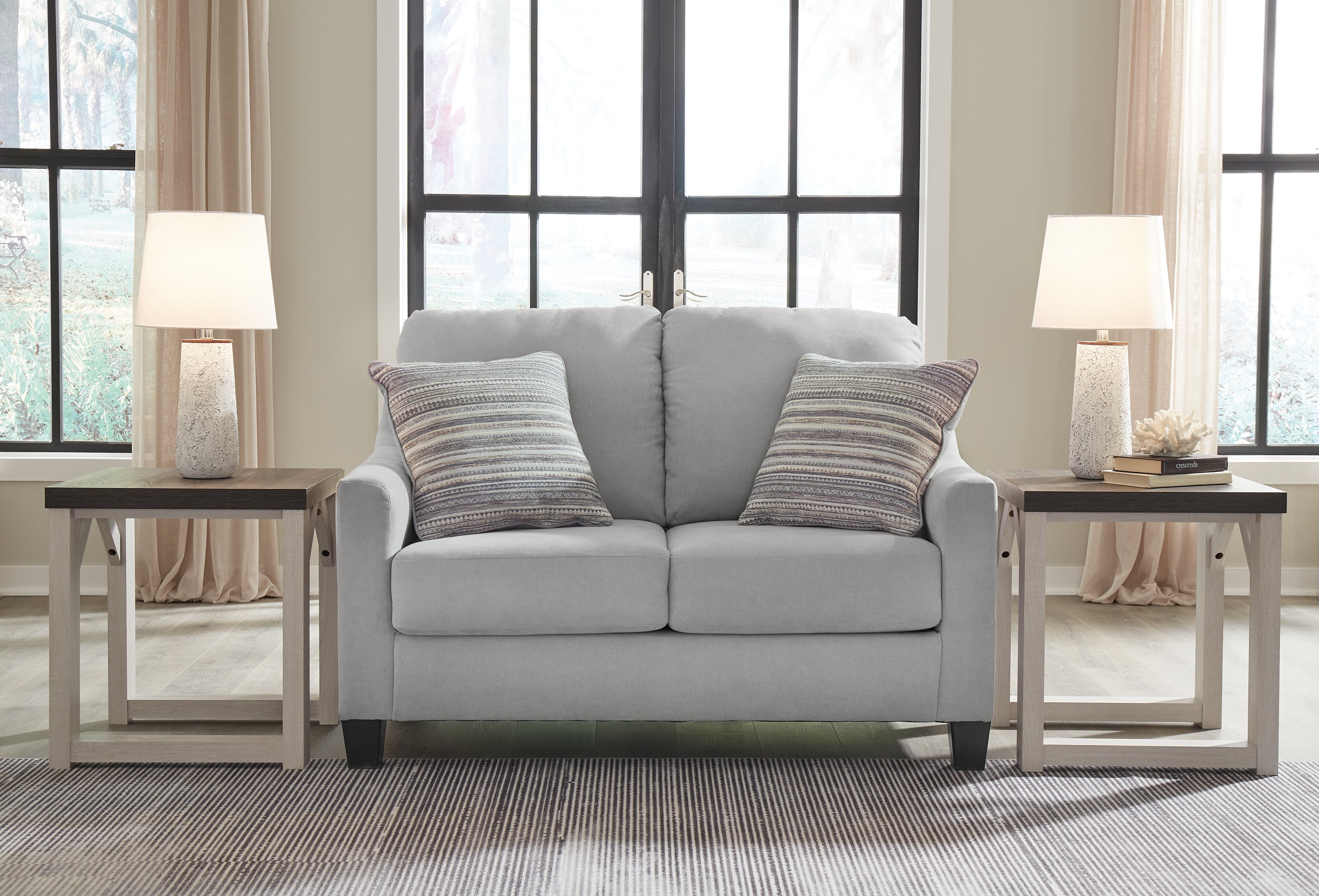 Elite Furniture Outlet - Ashley Furniture - Adlai Living Room - Loveseat / Shadow - 3010335