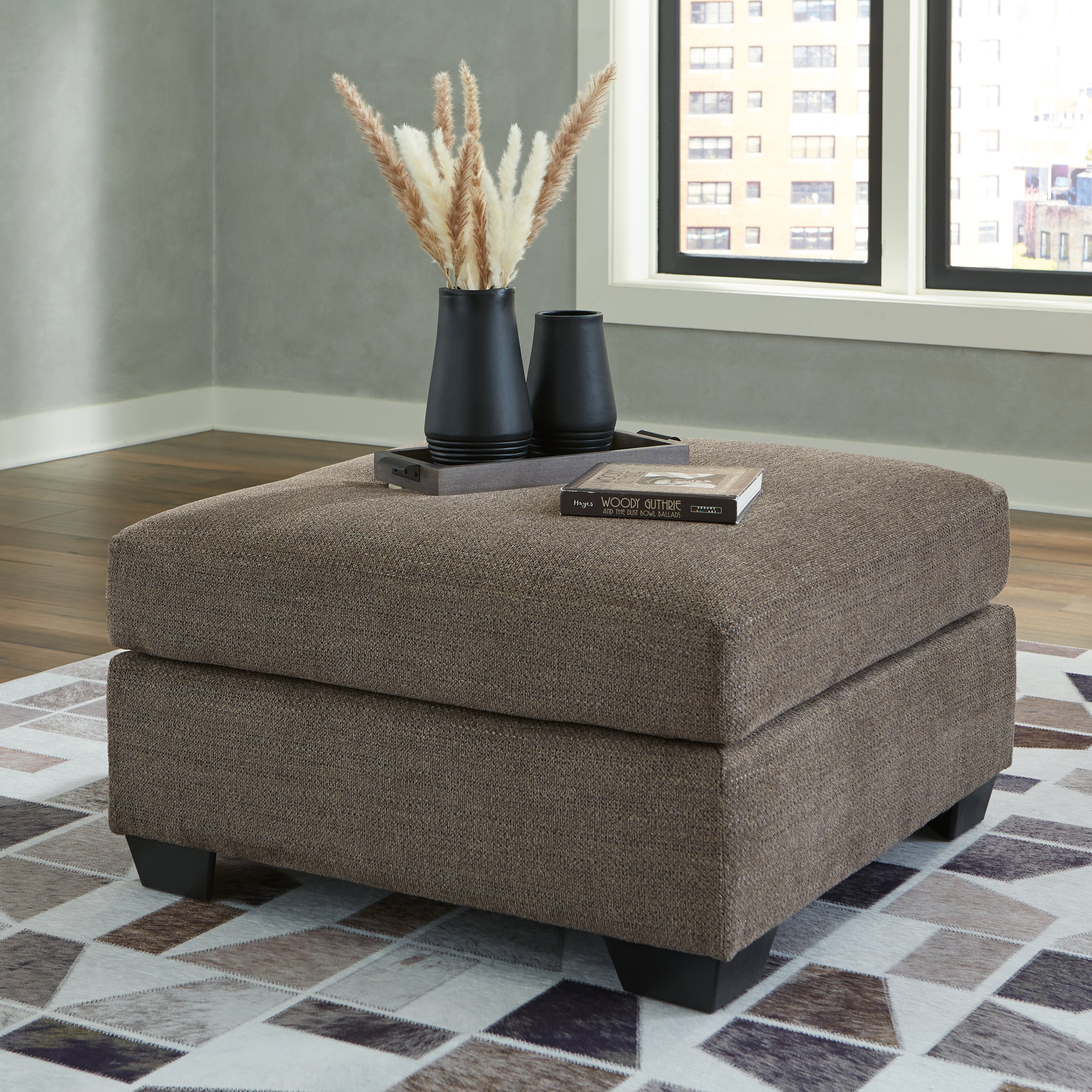 Elite Furniture Outlet - Ashley Furniture - Mahoney Living Room - Oversized Accent Ottoman / Chocolate - 3100508