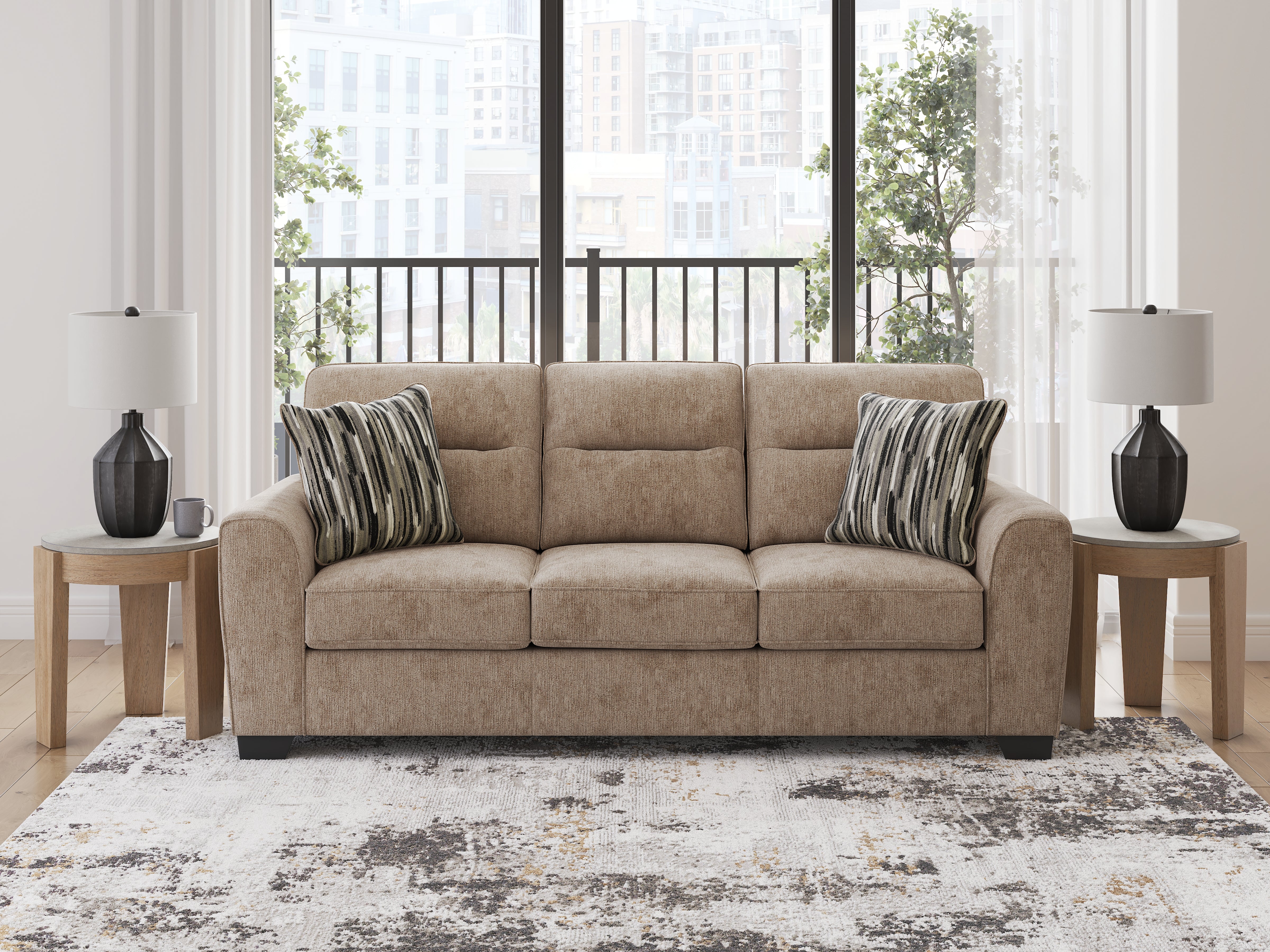 Elite Furniture Outlet - Ashley Furniture - Olten Living Room - Sofa / Mocha - 3130438