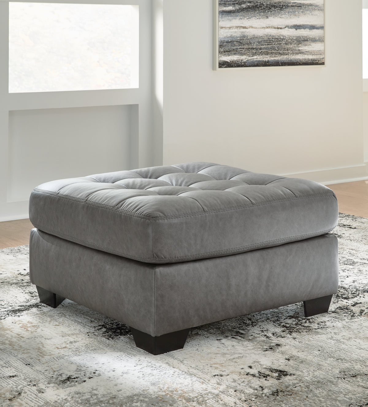 Elite Furniture Outlet - Ashley Furniture - Clairette Court Living Room - Oversized Accent Ottoman / Alloy - 3150308