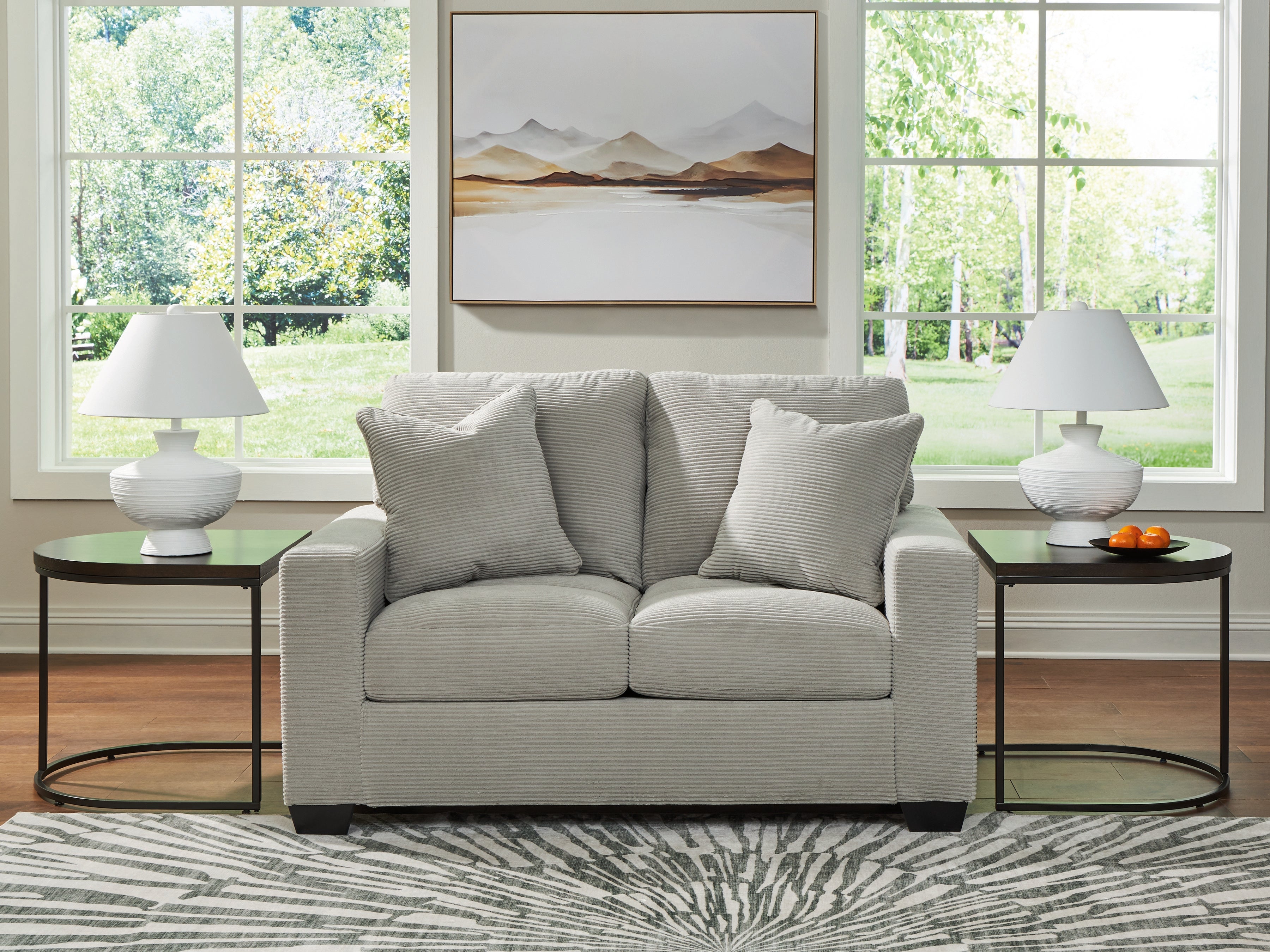 Elite Furniture Outlet - Ashley Furniture - Greenbriar Living Room - Loveseat / Smoke - PC3200535