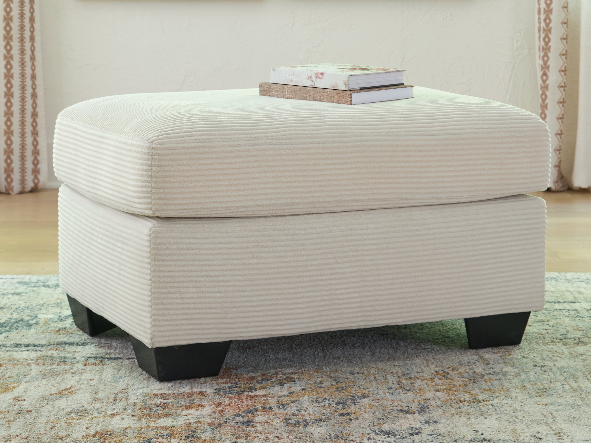 Elite Furniture Outlet - Ashley Furniture - Greenbriar Living Room - Ottoman / Ivory - PC3200614
