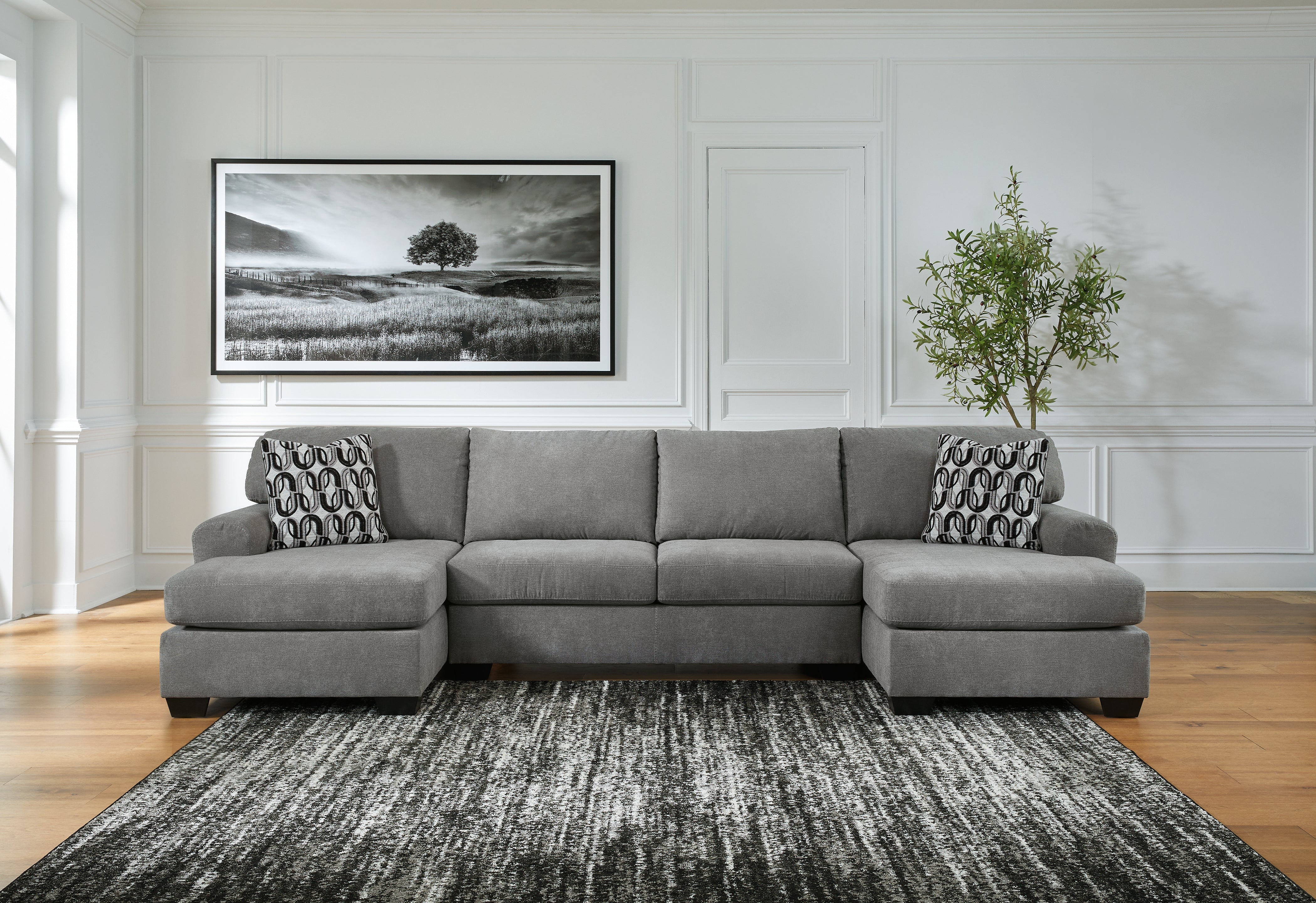 Elite Furniture Outlet - Ashley Furniture - Birkdale Court Sectional - RAF 3-Piece Sectional / Gray - 32402S3