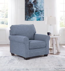 Elite Furniture Outlet - Ashley Furniture - Carissa Manor Living Room - Queen Sofa Sleeper / Denim - 3260439