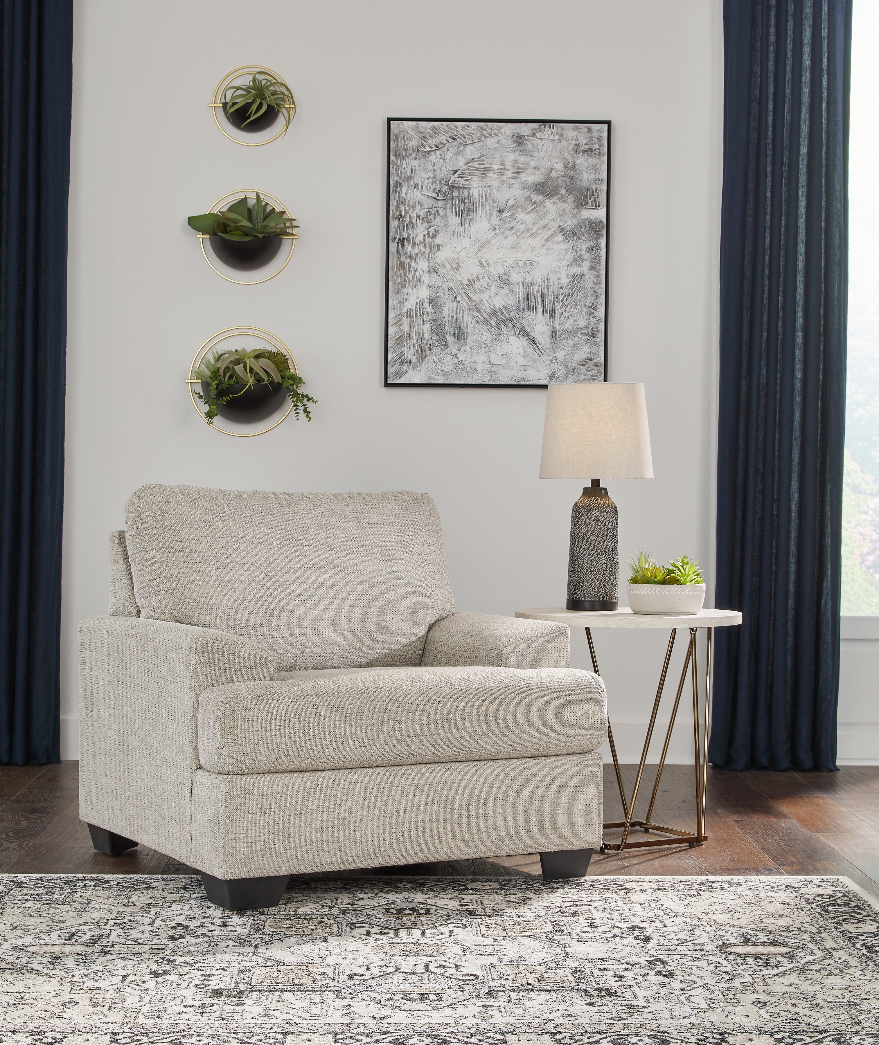 Elite Furniture Outlet - Ashley Furniture - Vayda Living Room - Chair / Pebble - 3310420