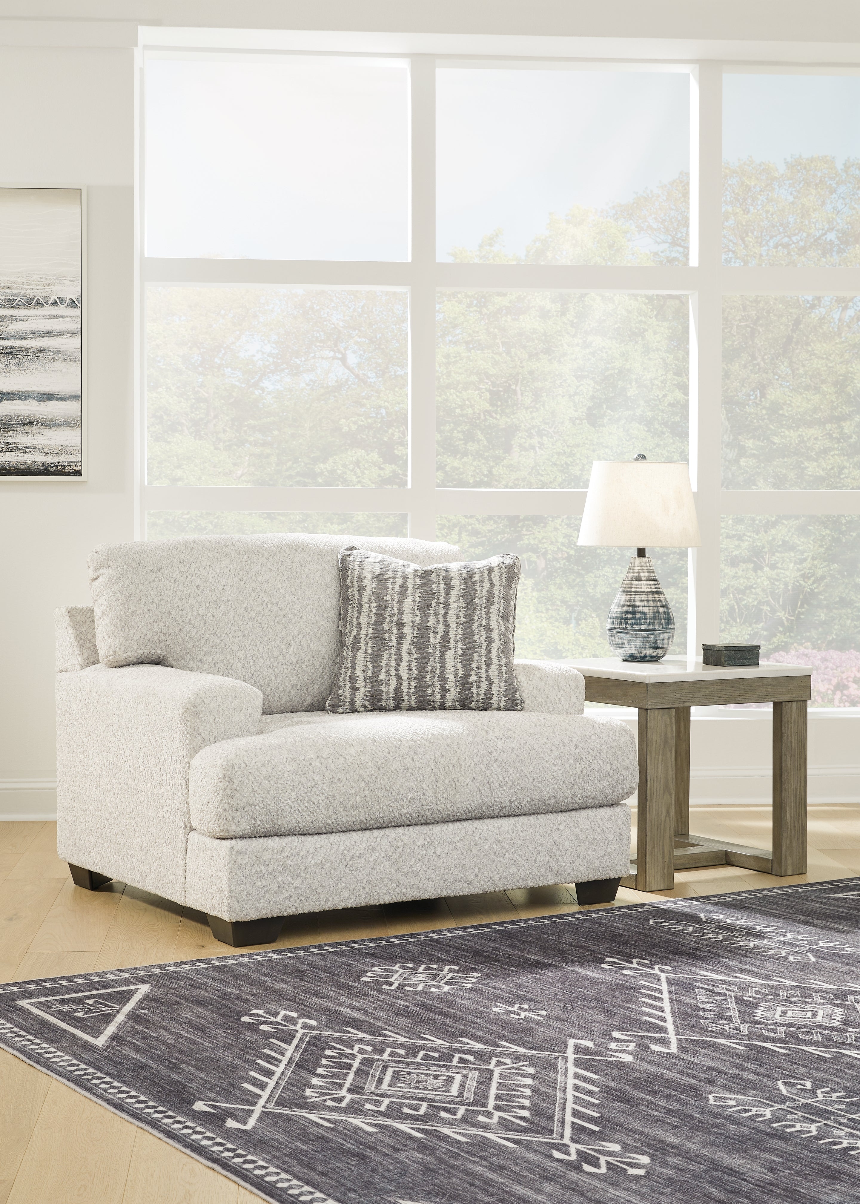 Elite Furniture Outlet - Ashley Furniture - Brebryan Living Room - Chair and a Half / Flannel - 3440123