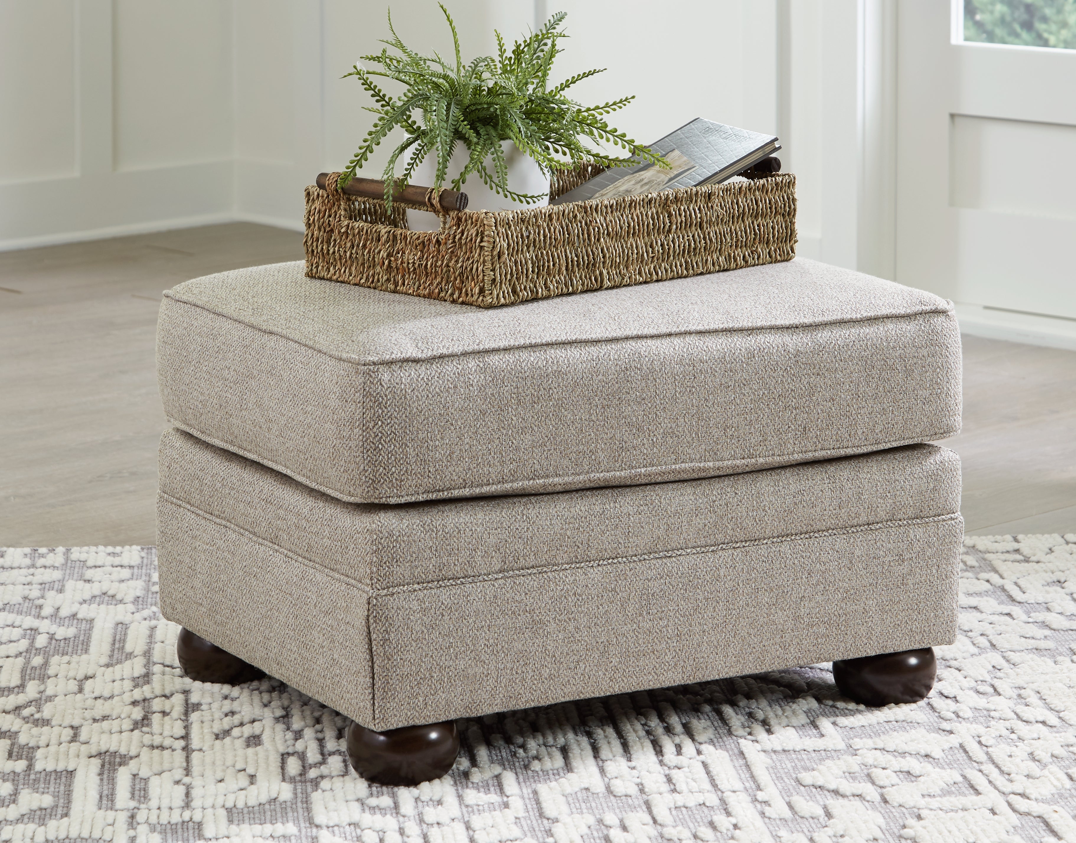 Elite Furniture Outlet - Ashley Furniture - Gaelon Living Room - Ottoman / Dune - 3730714