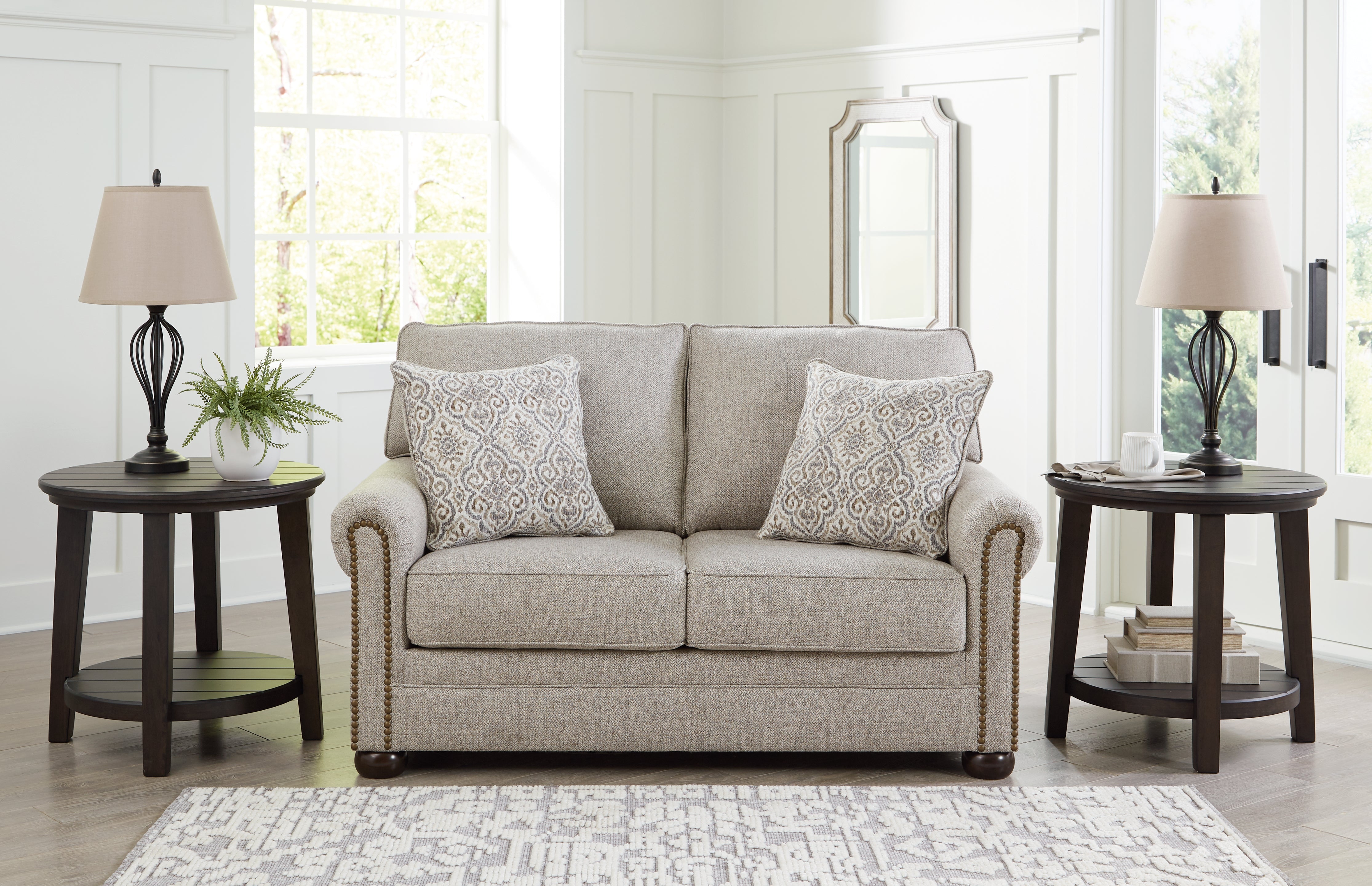 Elite Furniture Outlet - Ashley Furniture - Gaelon Living Room - Loveseat / Dune - 3730735