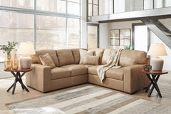 Elite Furniture Outlet - Ashley Furniture - Bandon Sectional - LAF 4-Piece Sectional / Toffee - 38006S5