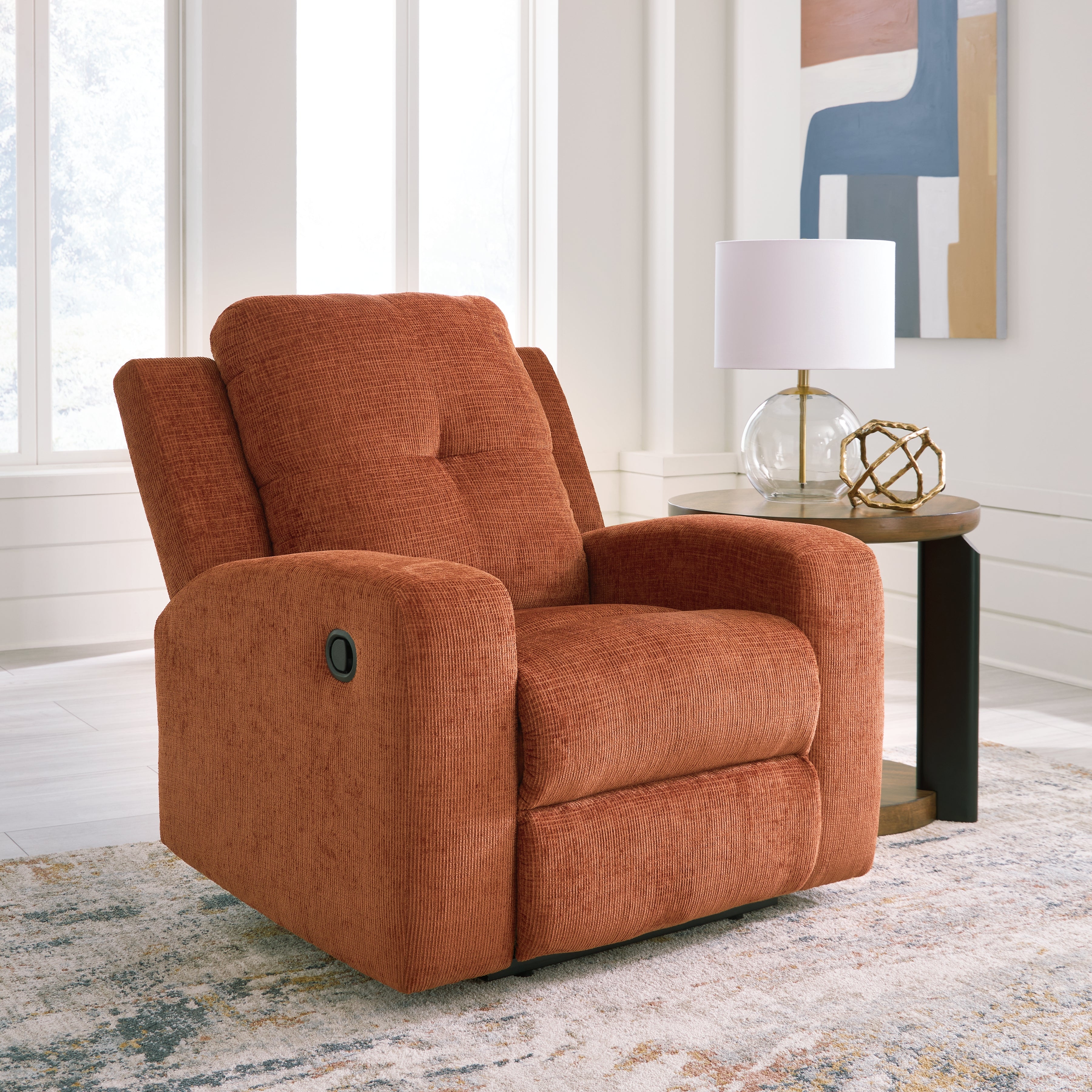 Elite Furniture Outlet - Ashley Furniture - Danum Living Room - Zero Wall Recliner / Spice - 3880729
