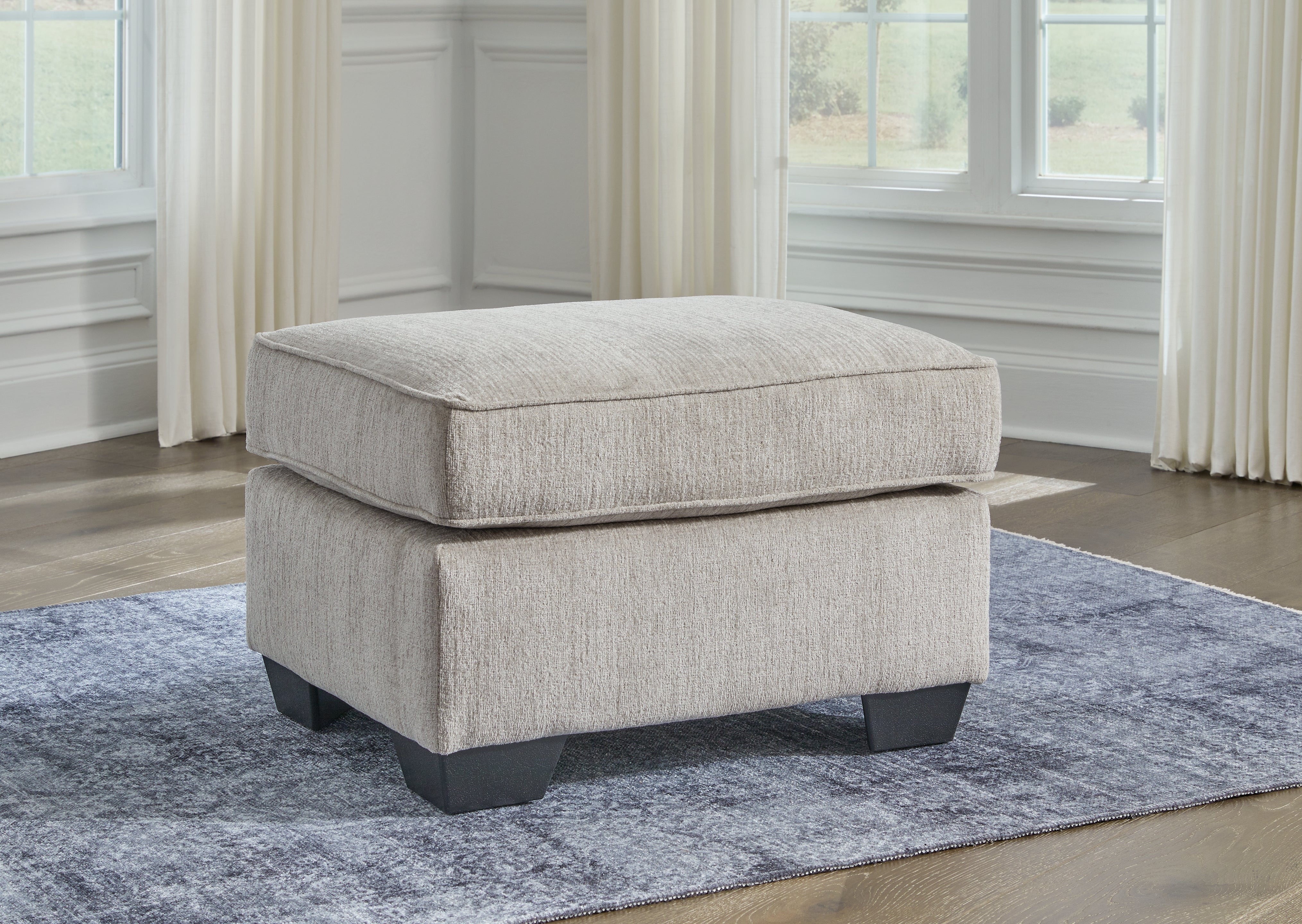 Elite Furniture Outlet - Ashley Furniture - Cashton Living Room - Ottoman / Ice - 4060614