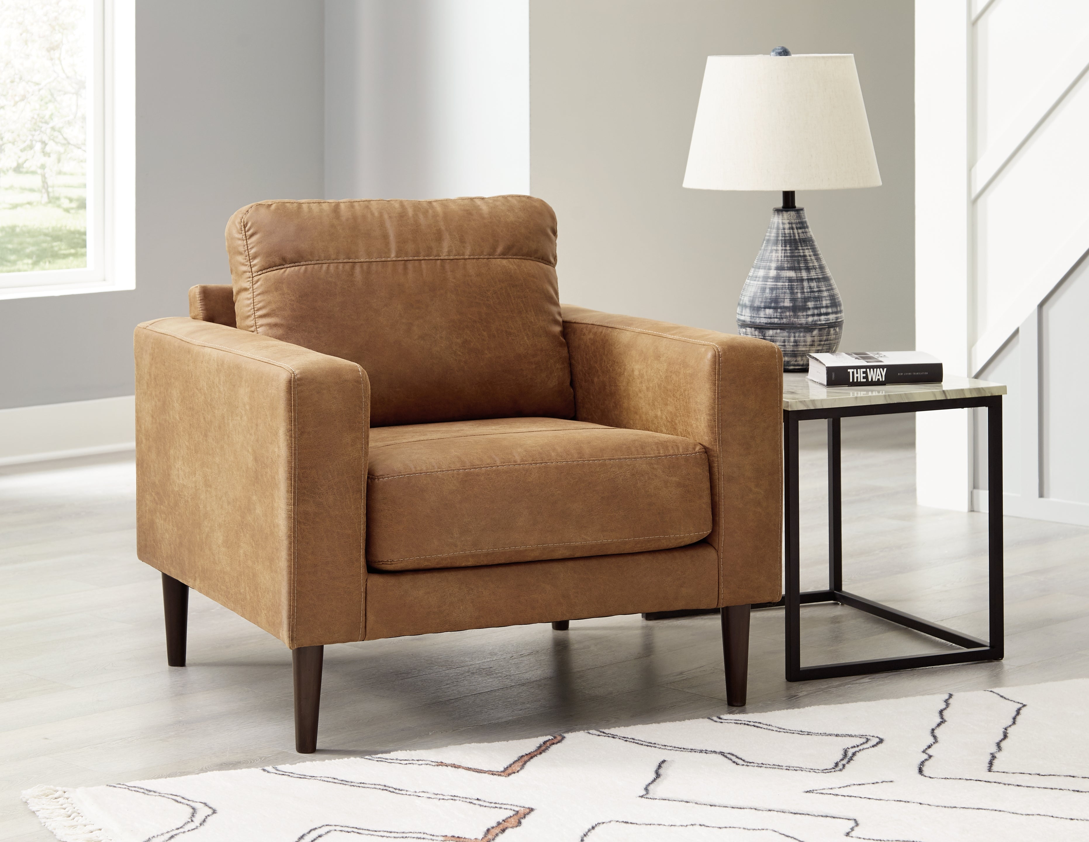 Elite Furniture Outlet - Ashley Furniture - Telora Living Room - Chair / Caramel - 4100220