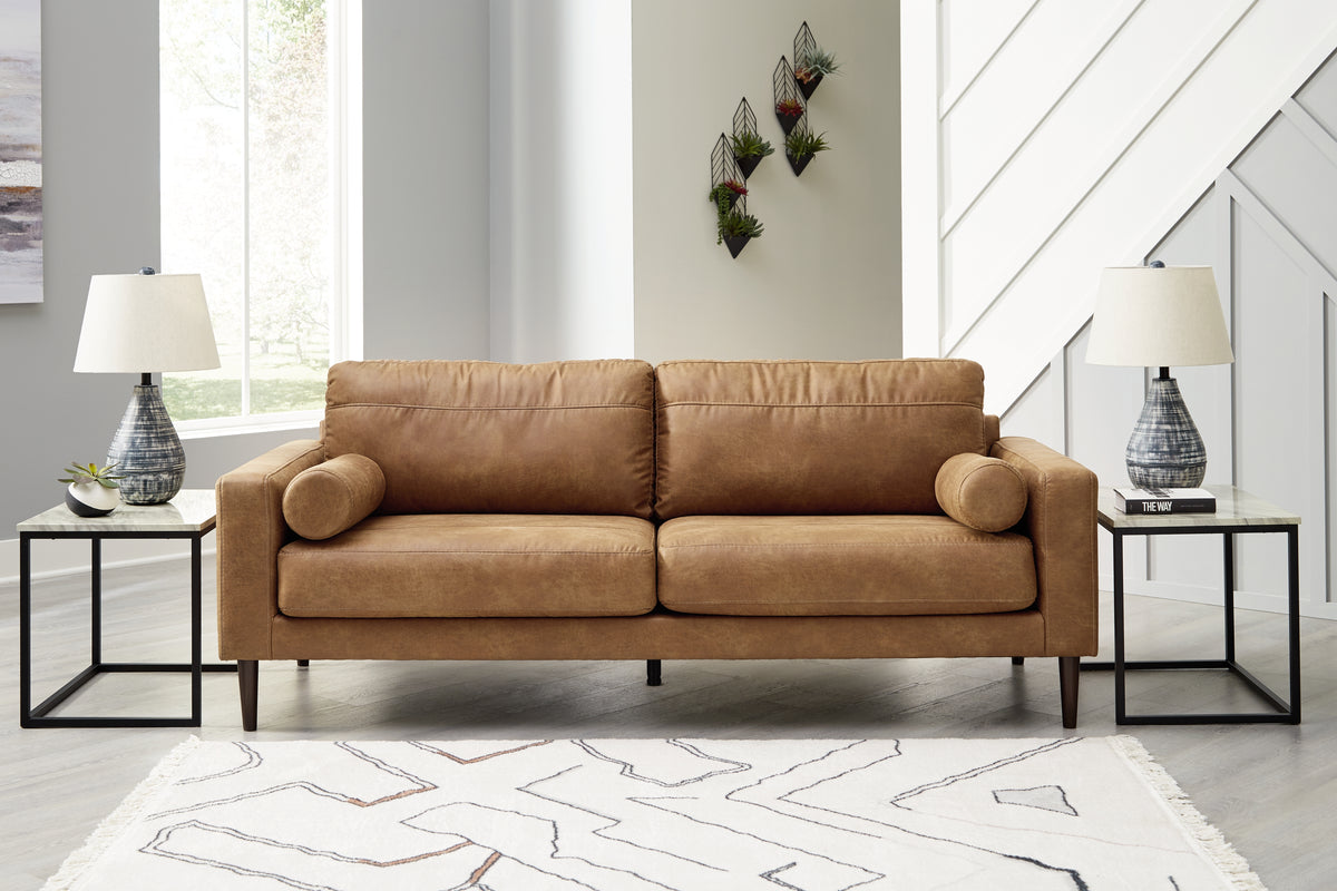 Elite Furniture Outlet - Ashley Furniture - Telora Living Room - Loveseat / Caramel - 4100235