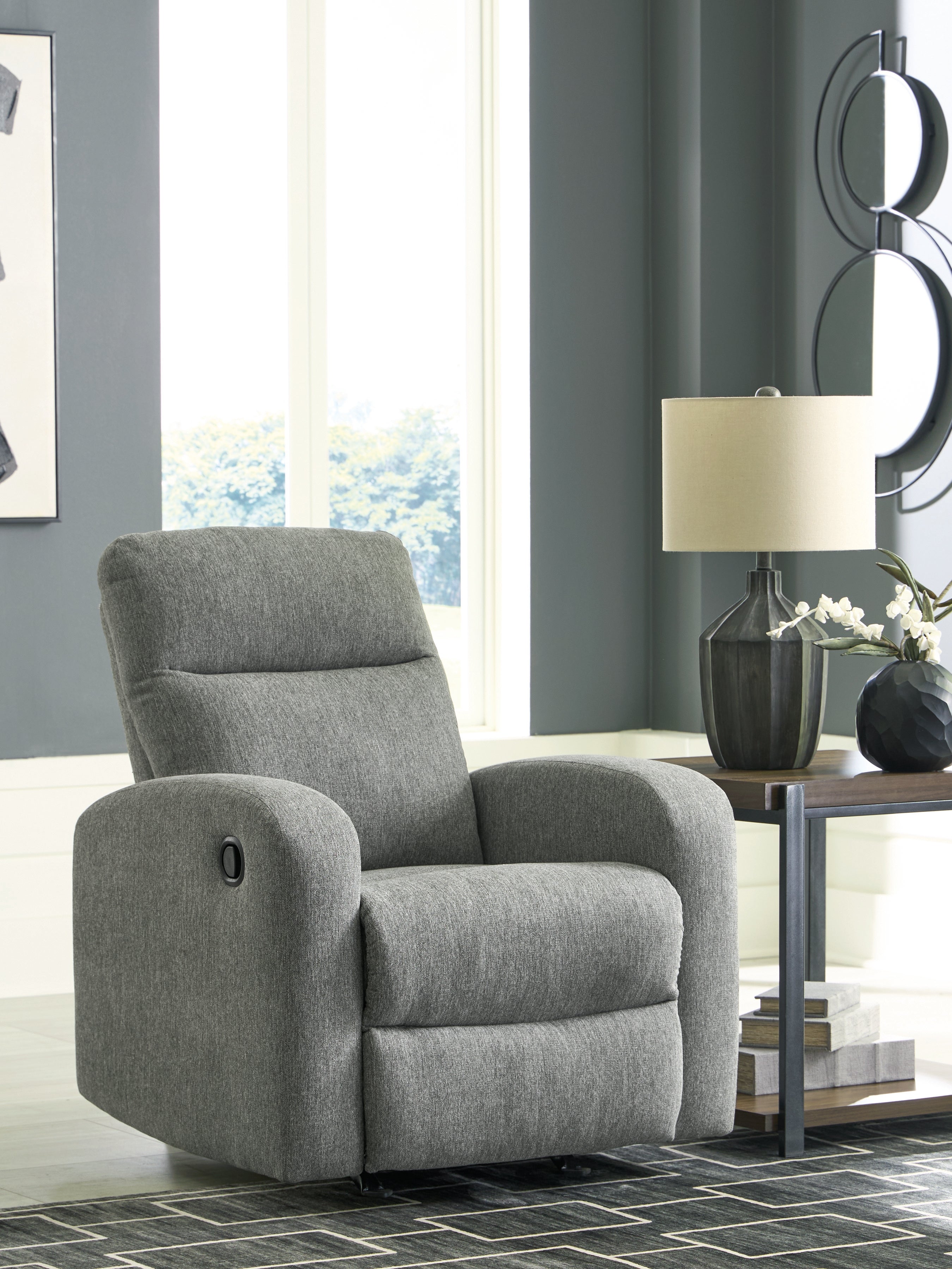 Elite Furniture Outlet - Ashley Furniture - Gauntlet Living Room - Rocker Recliner / Sterling - PC4220425