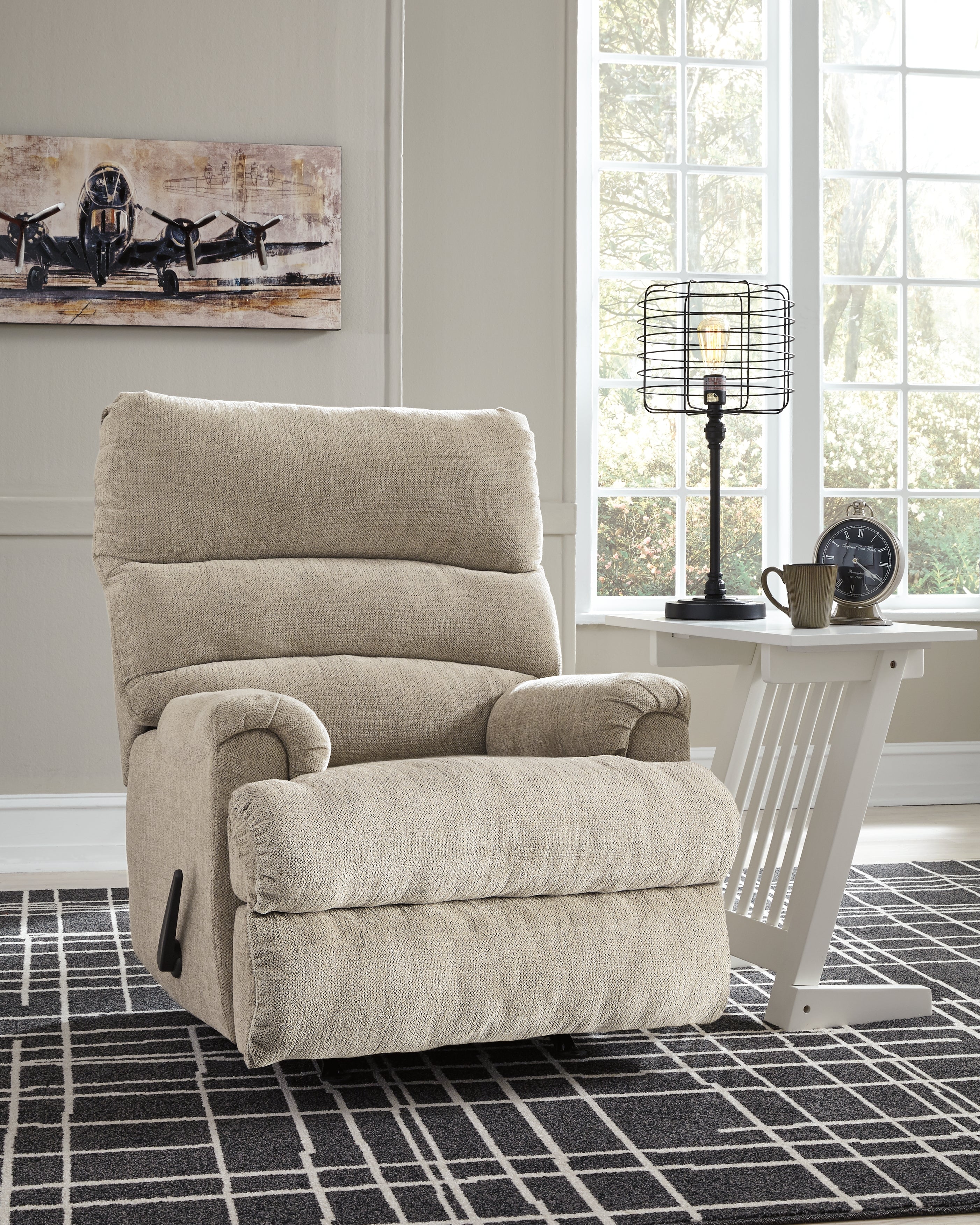 Elite Furniture Outlet - Ashley Furniture - Man Fort Living Room - Rocker Recliner / Dusk - 4660425