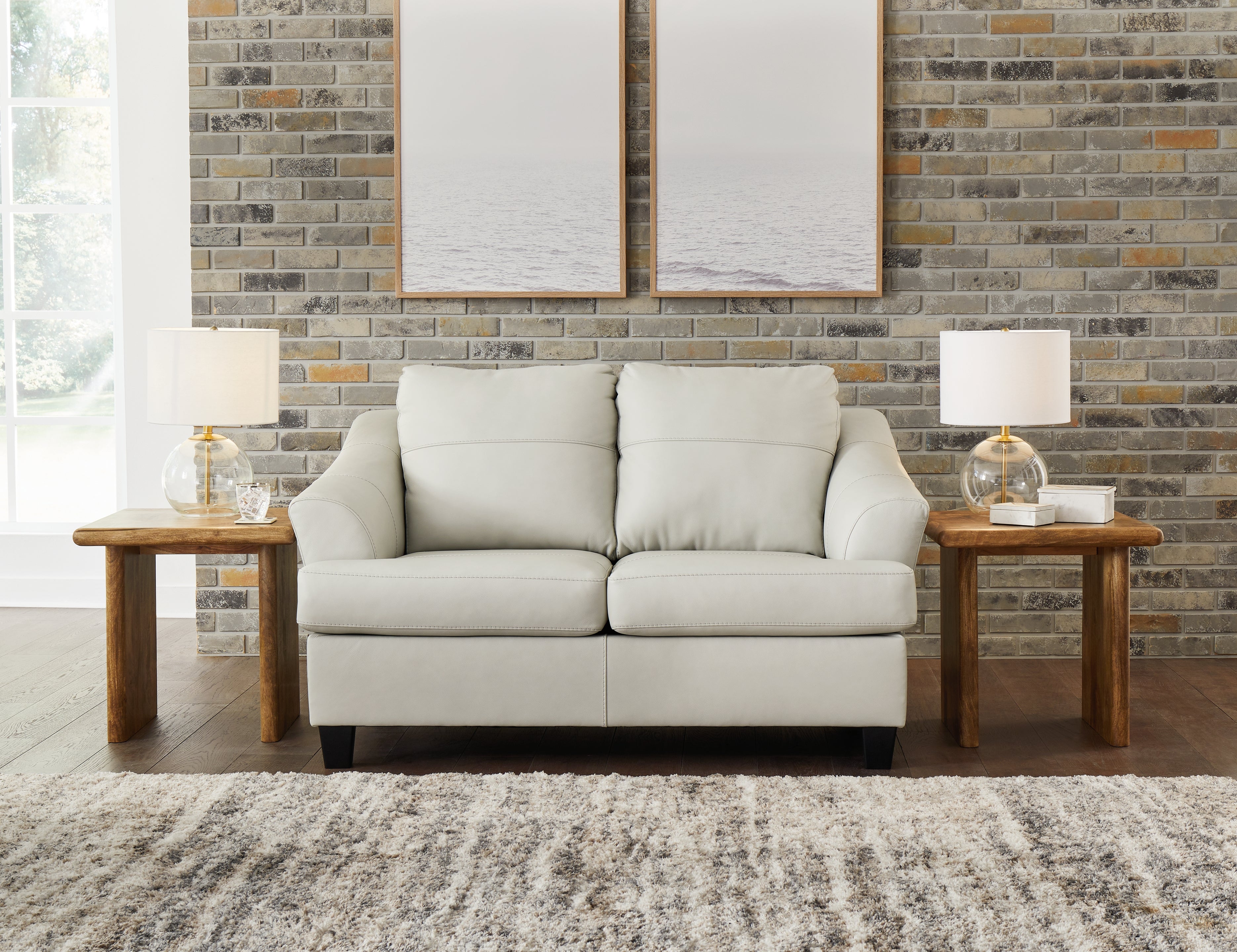Elite Furniture Outlet - Ashley Furniture - Genoa Living Room - Loveseat / Coconut - 4770435