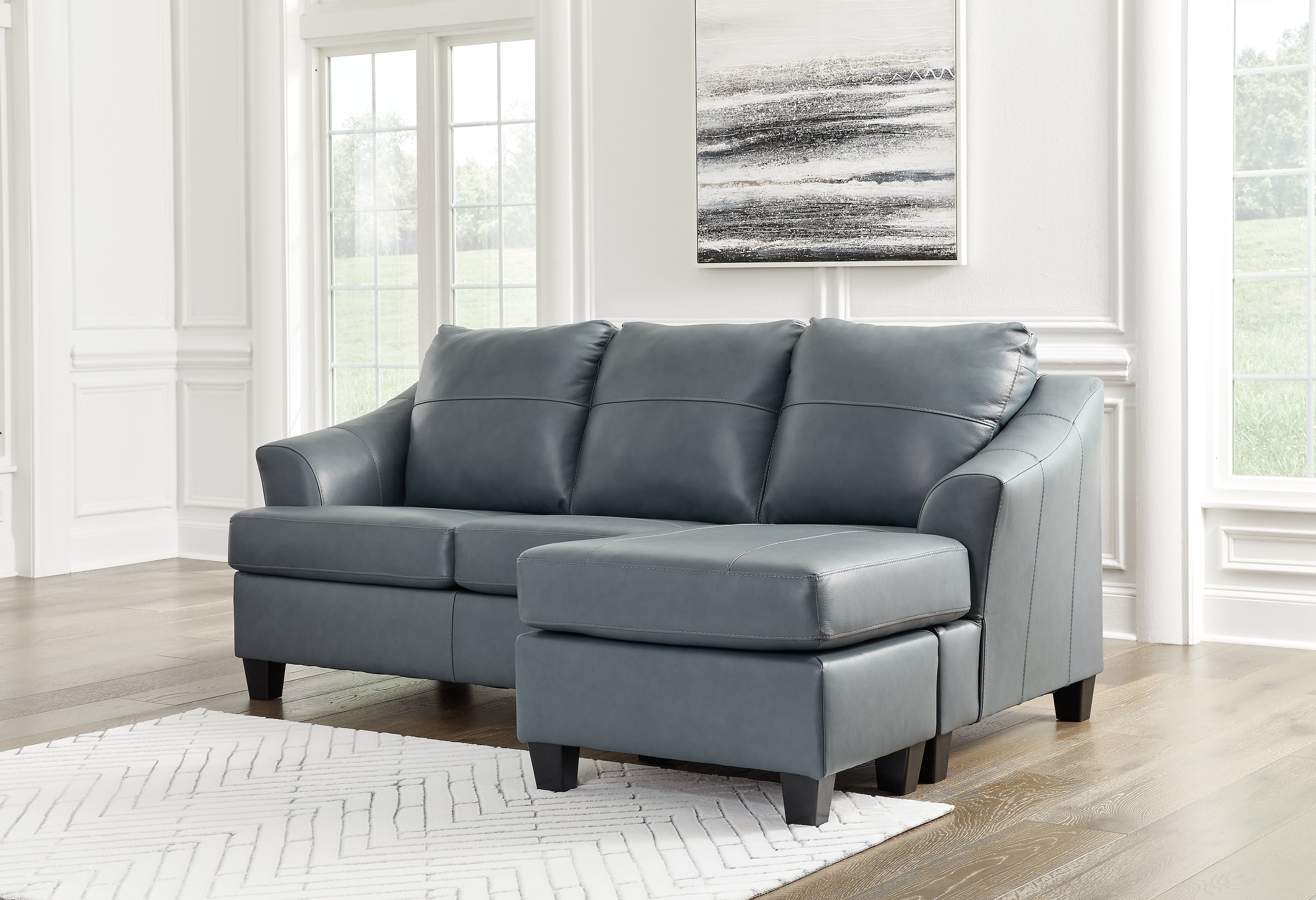 Elite Furniture Outlet - Ashley Furniture - Genoa Living Room - Sofa Chaise / Steel - 4770518