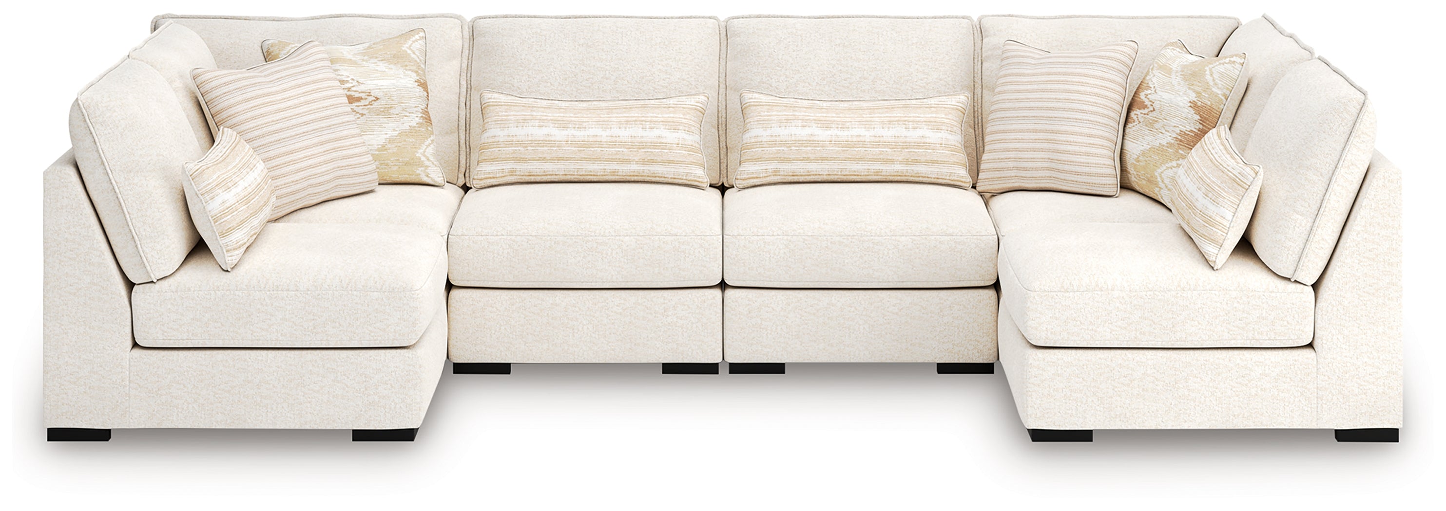 Elite Furniture Outlet - Ashley Furniture - Donelson Creek Sectional - 6-Piece Sectional / Vanilla - 48002S3