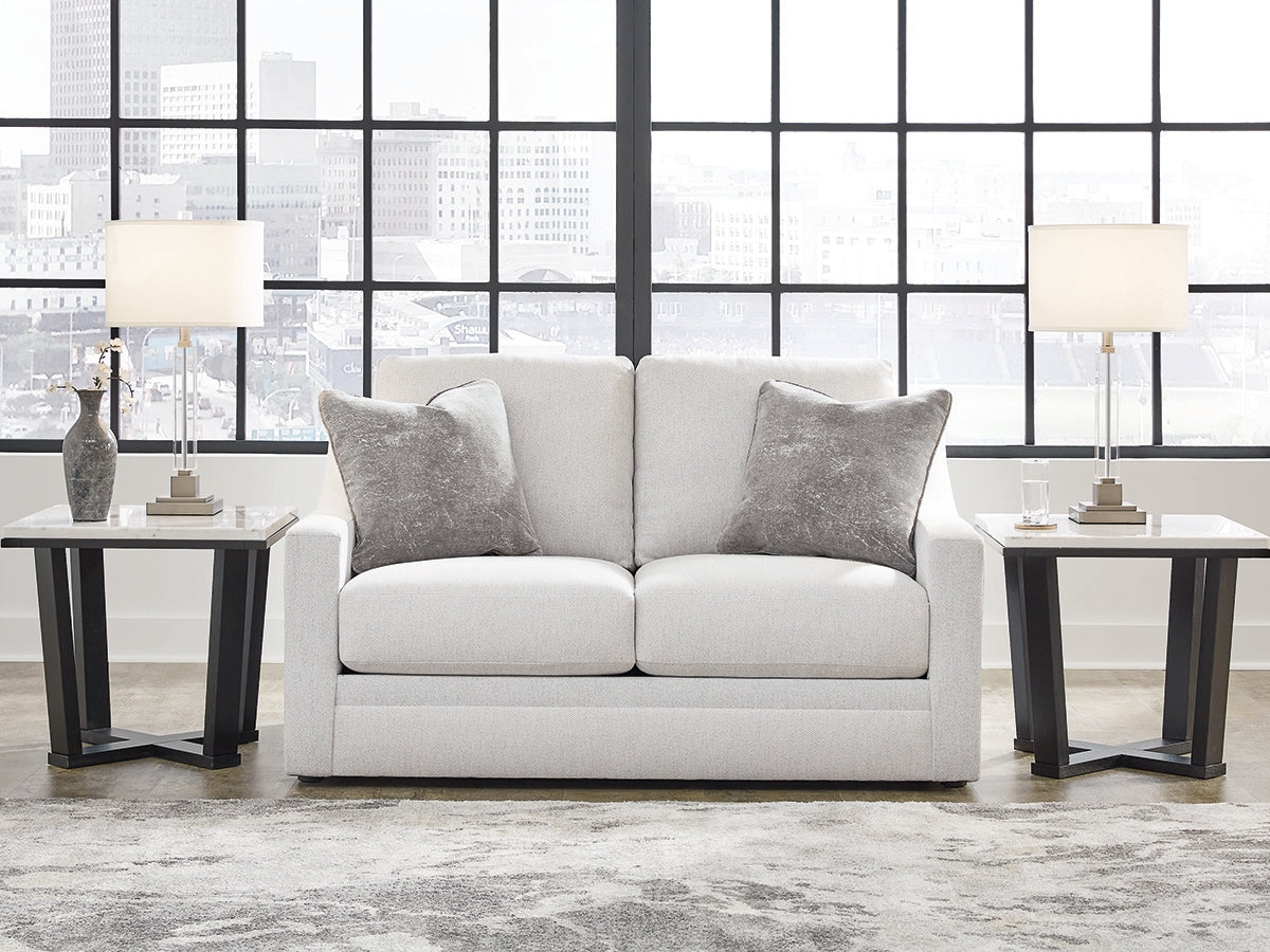 Elite Furniture Outlet - Ashley Furniture - Maitelynn Living Room - Loveseat / Chalk - 4820235