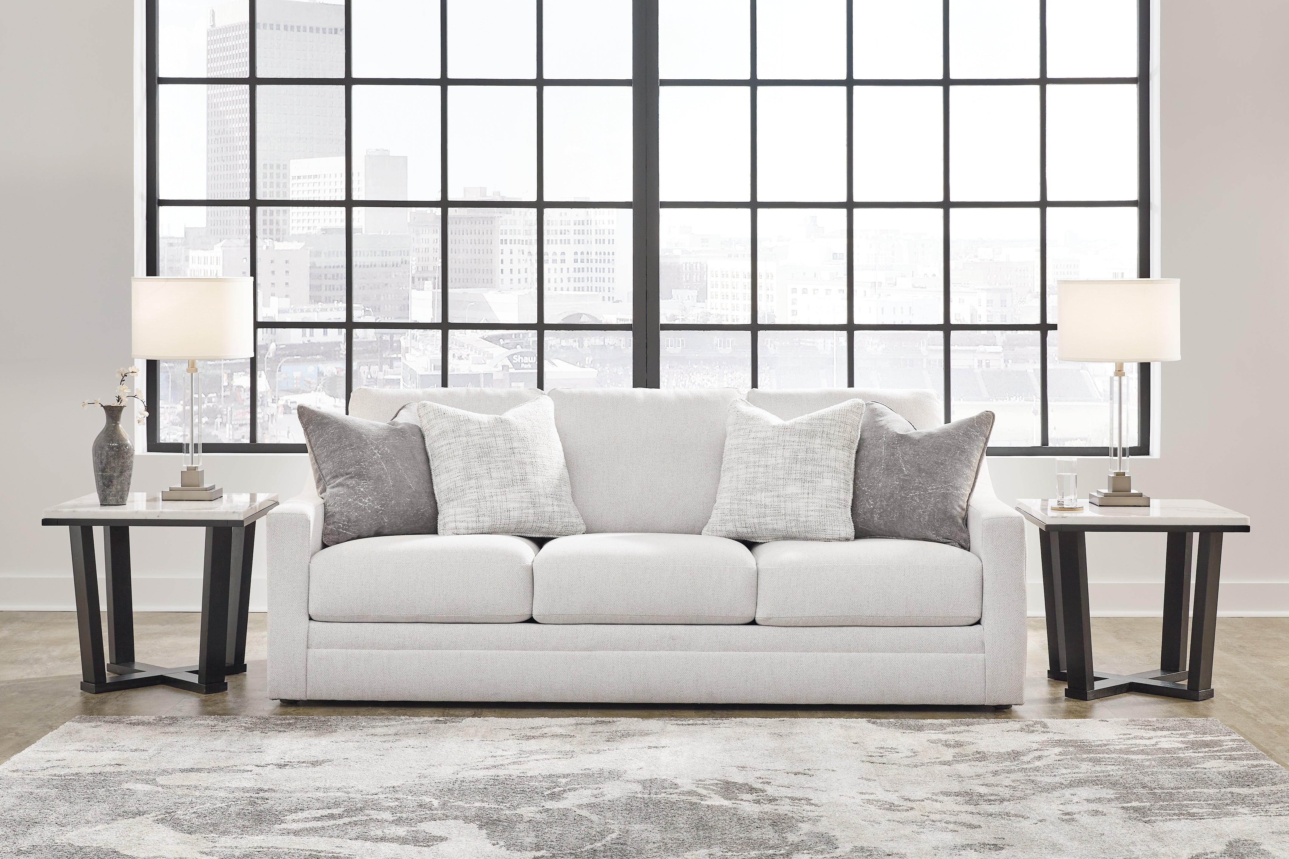 Elite Furniture Outlet - Ashley Furniture - Maitelynn Living Room - Sofa / Chalk - 4820238