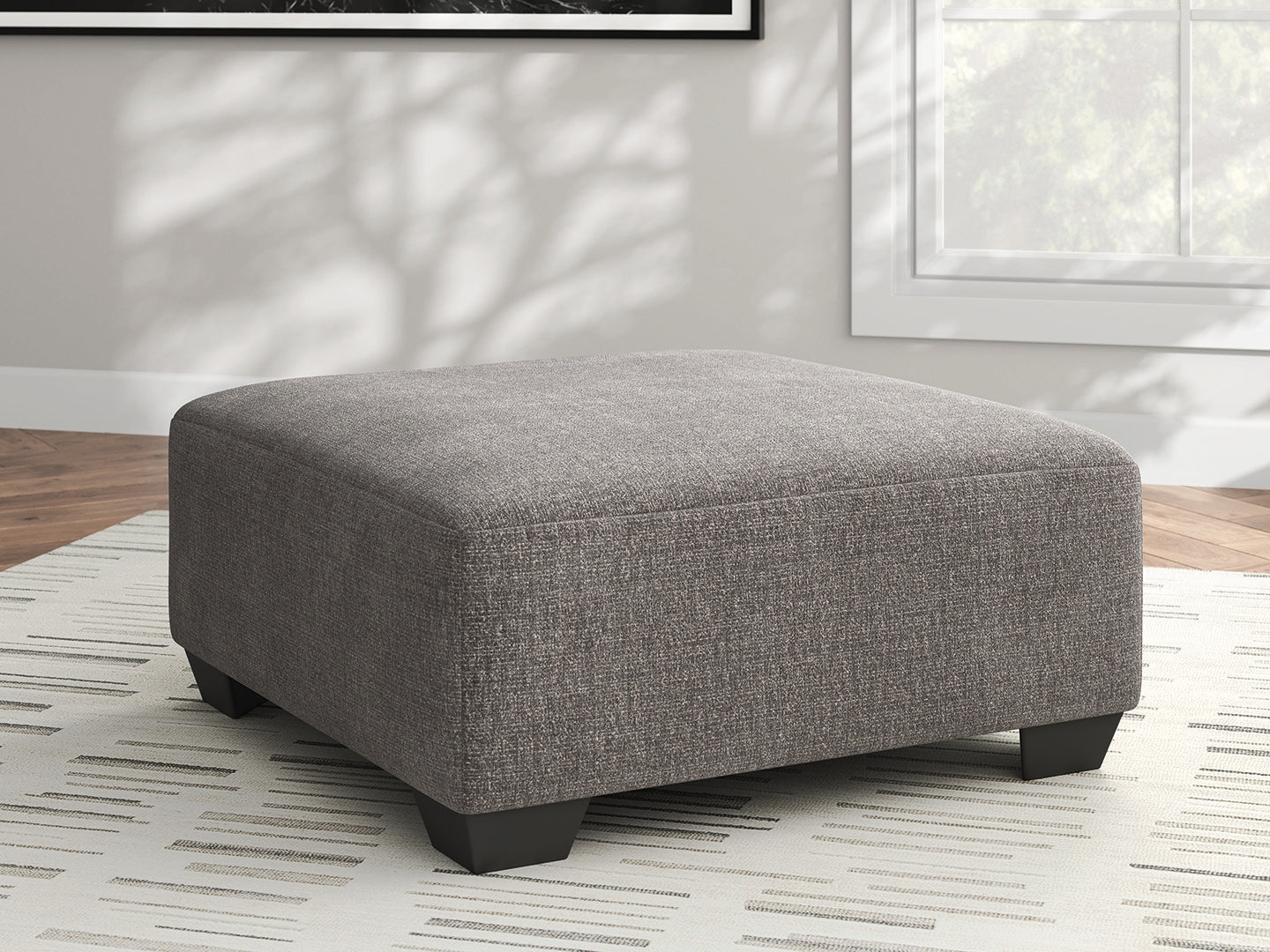 Elite Furniture Outlet - Ashley Furniture - Newellen Living Room - Oversized Accent Ottoman / Greystone - 4840508