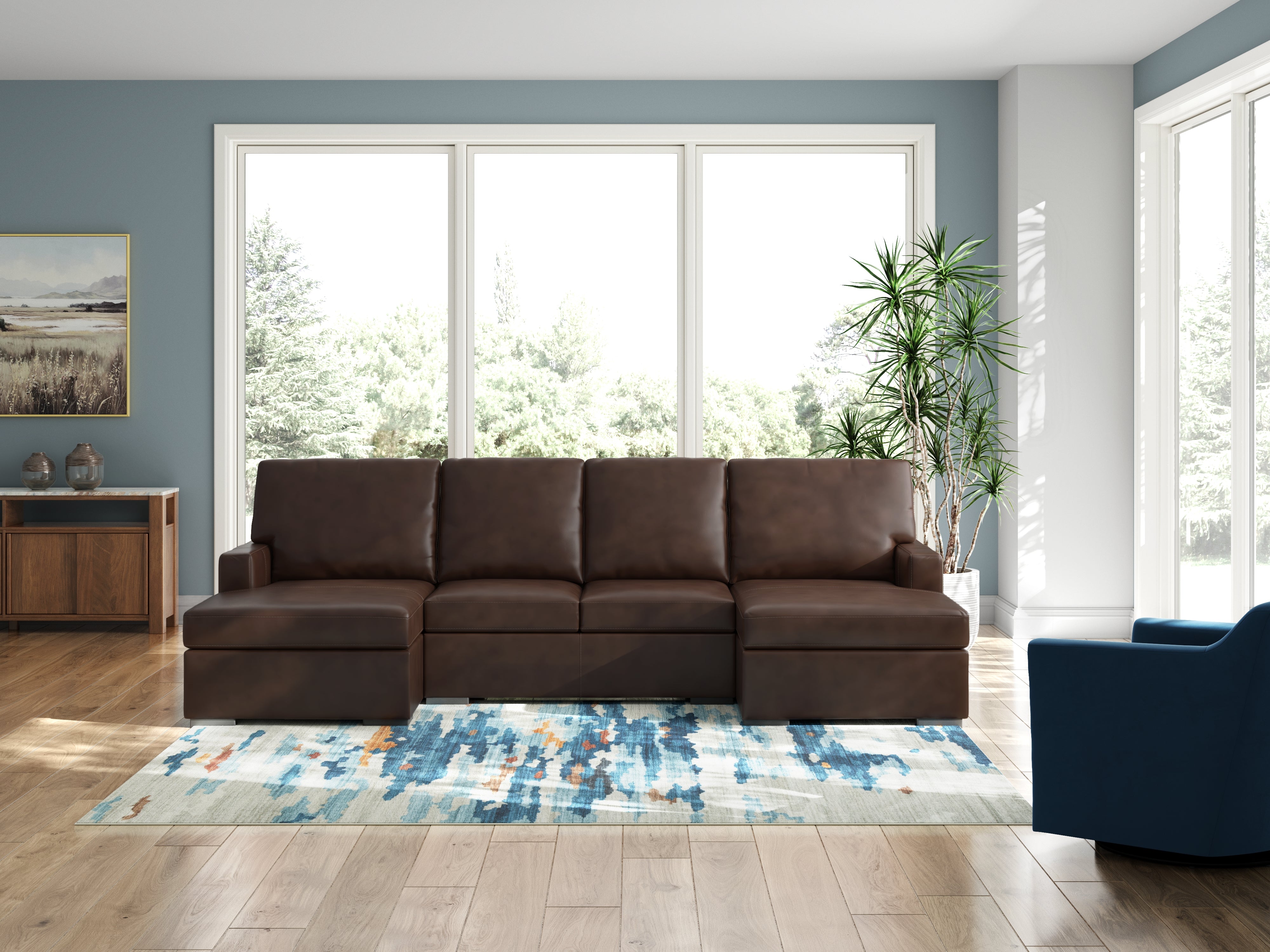 Elite Furniture Outlet - Ashley Furniture - McDowlan Sectional - RAF 3-Piece Sectional with Double Chaise / Coffee - PC48504S3