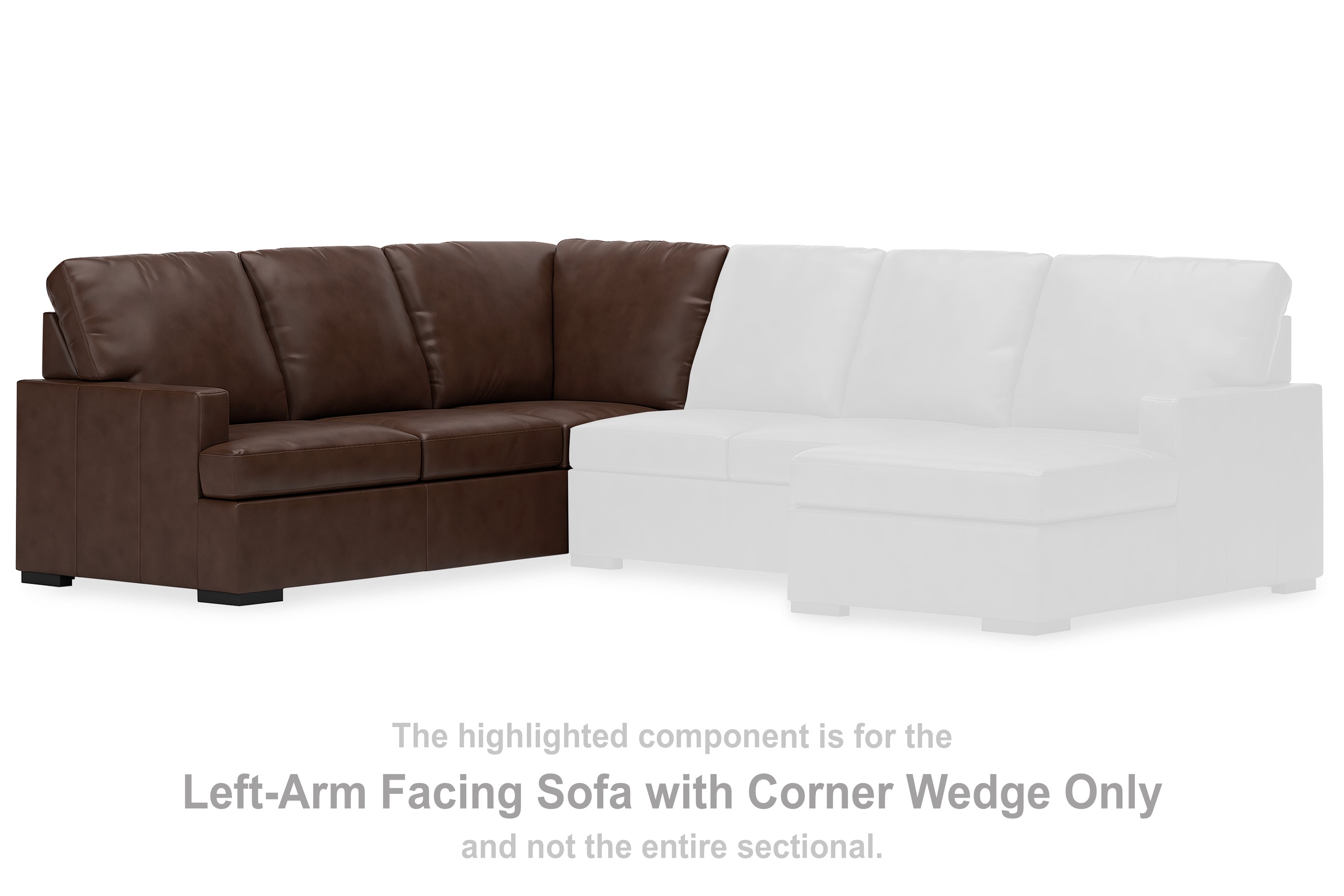 Elite Furniture Outlet - Ashley Furniture - McDowlan Sectional - LAF Sofa w/Corner Wedge / Coffee - PC4850448