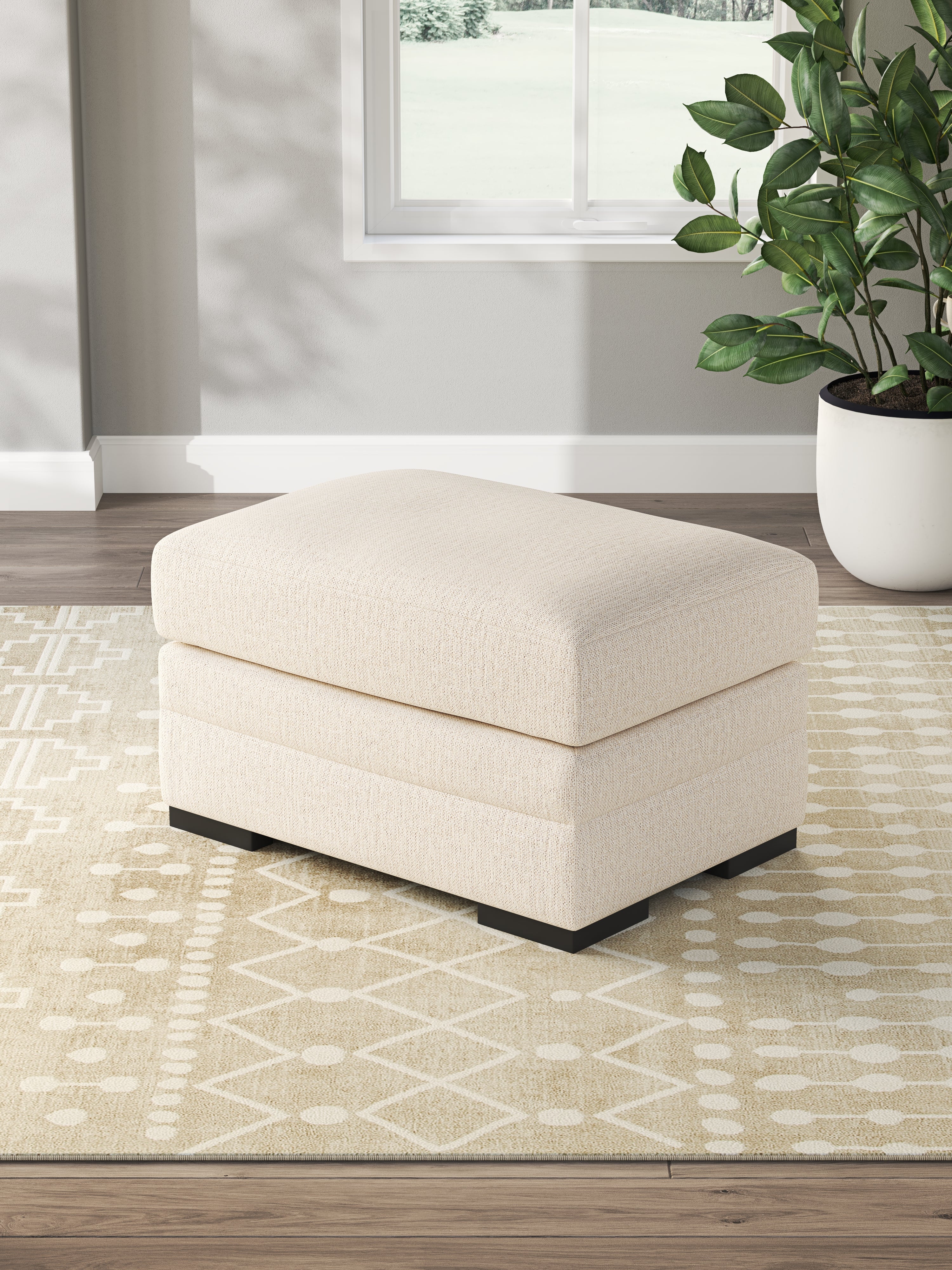 Elite Furniture Outlet - Ashley Furniture - Lango Living Room - Ottoman / Jute - 4860214