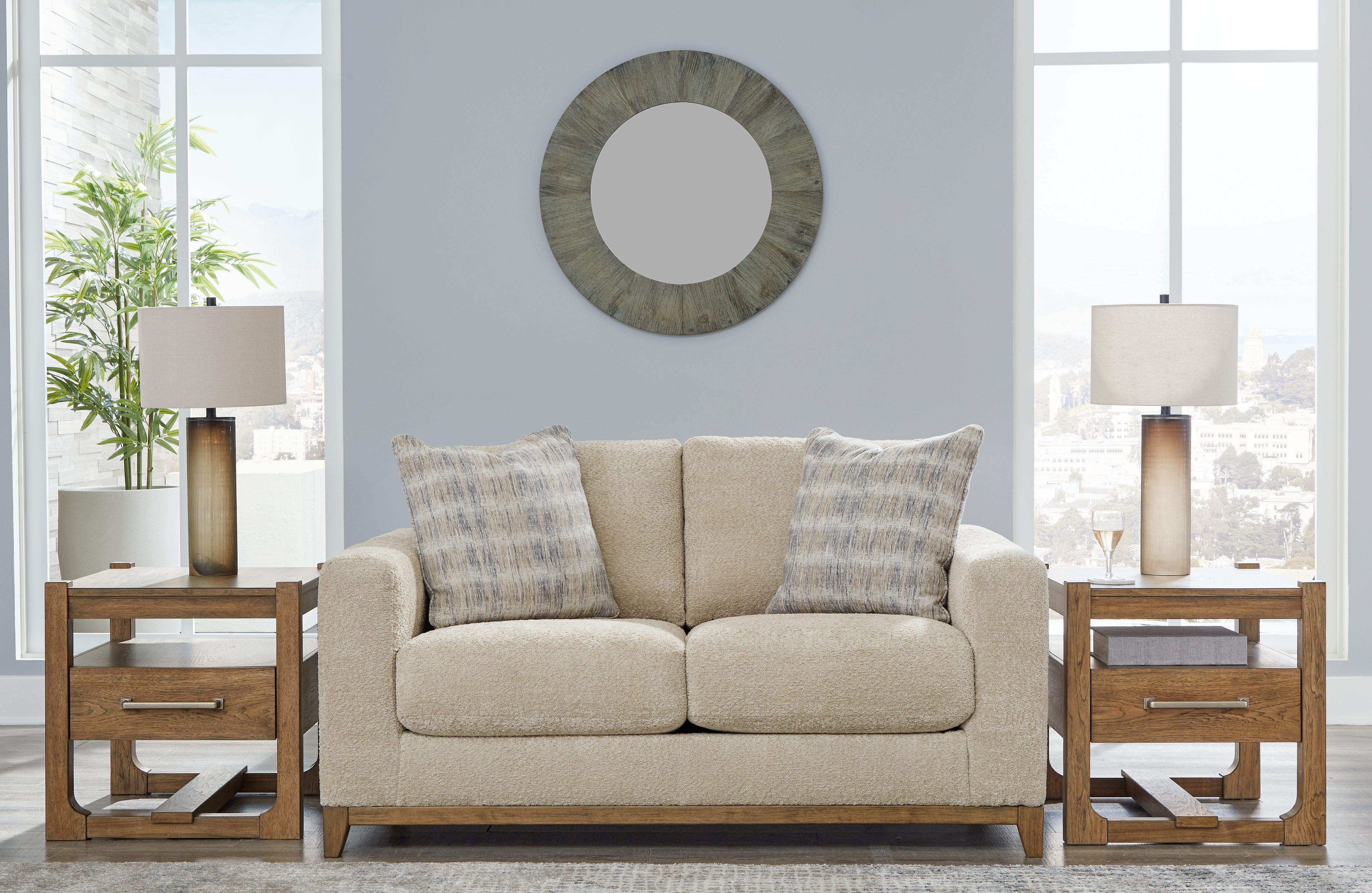 Elite Furniture Outlet - Ashley Furniture - Parklynn Living Room - Loveseat / Desert - 4890235