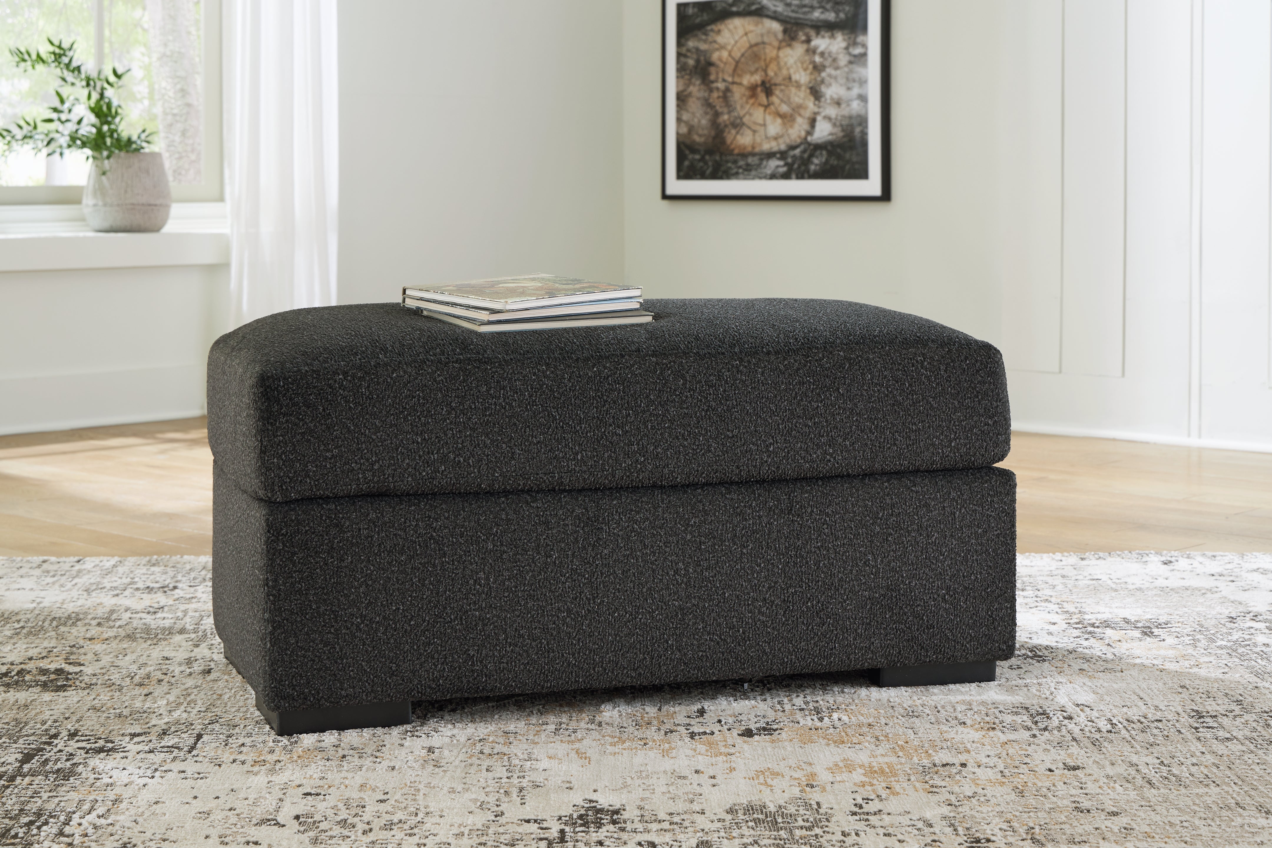 Elite Furniture Outlet - Ashley Furniture - Wryenlynn Living Room - Ottoman / Onyx - 4940514
