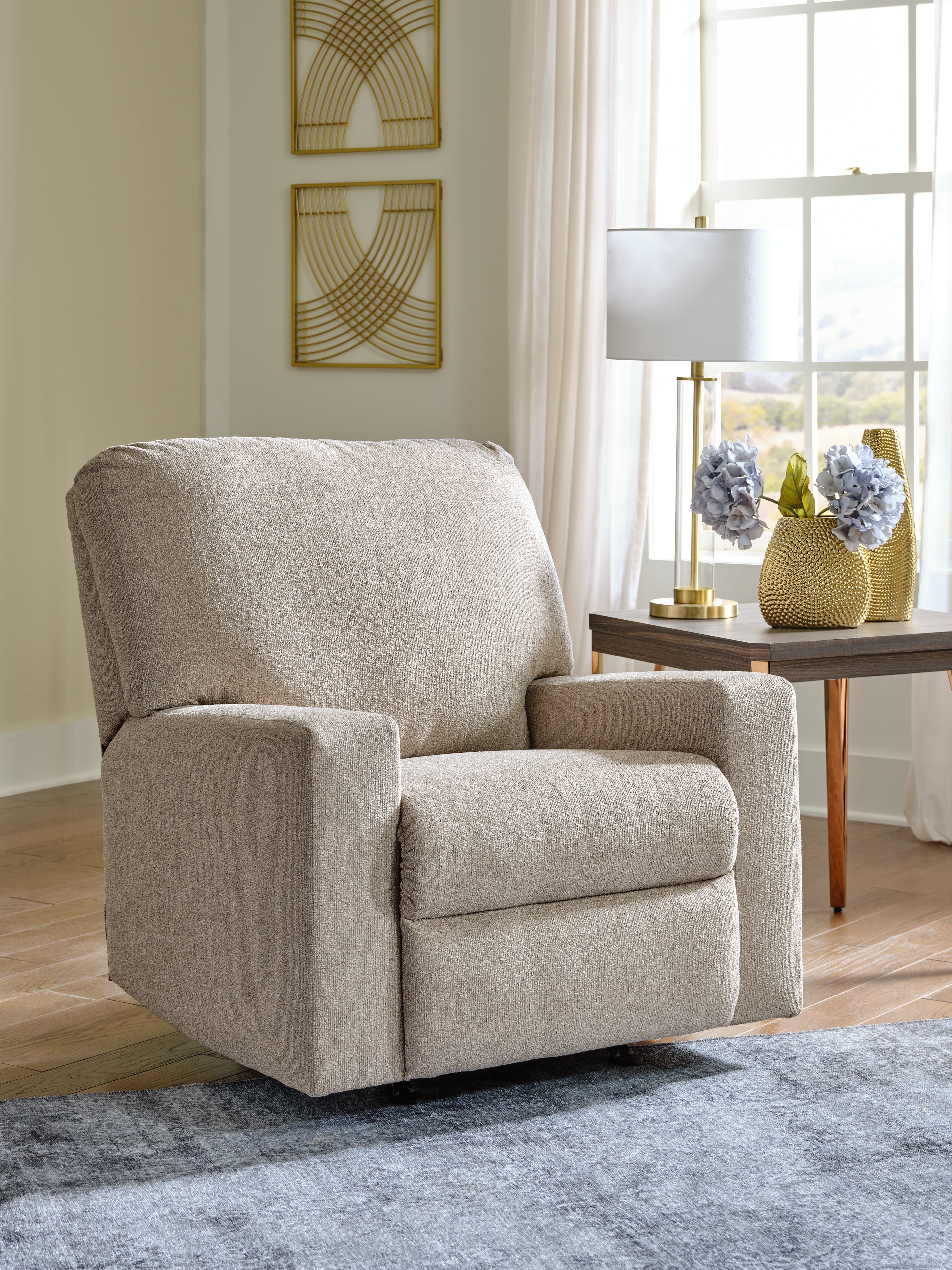 Elite Furniture Outlet - Ashley Furniture - Deltona Living Room - Rocker Recliner / Parchment - 5120425
