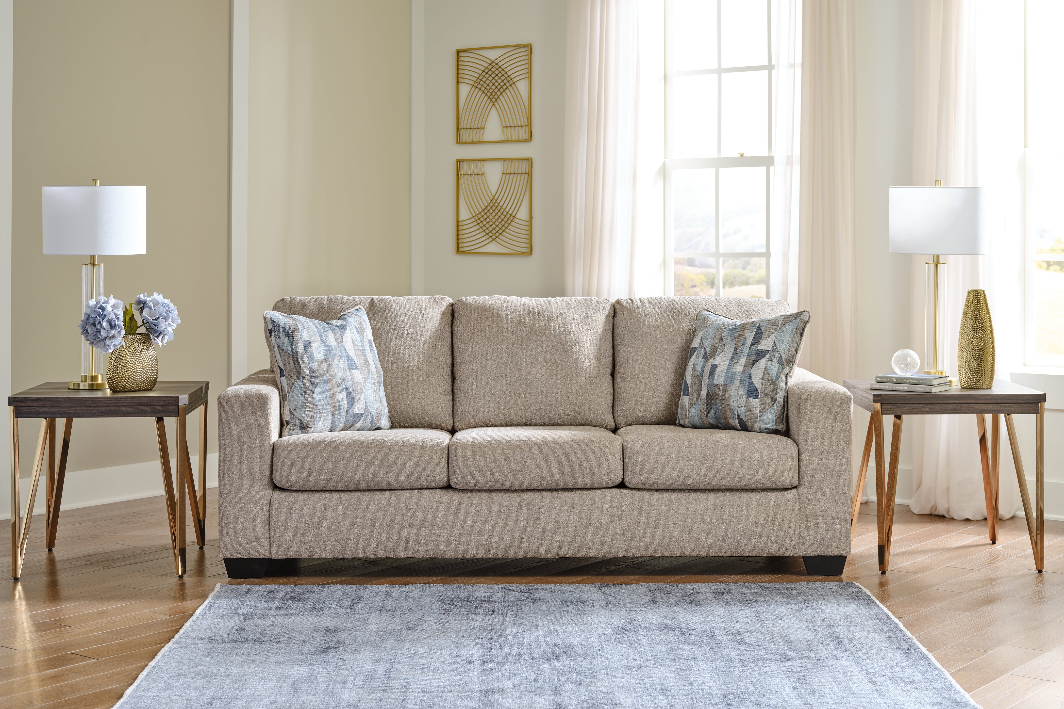 Elite Furniture Outlet - Ashley Furniture - Deltona Living Room - Sofa / Parchment - 5120438