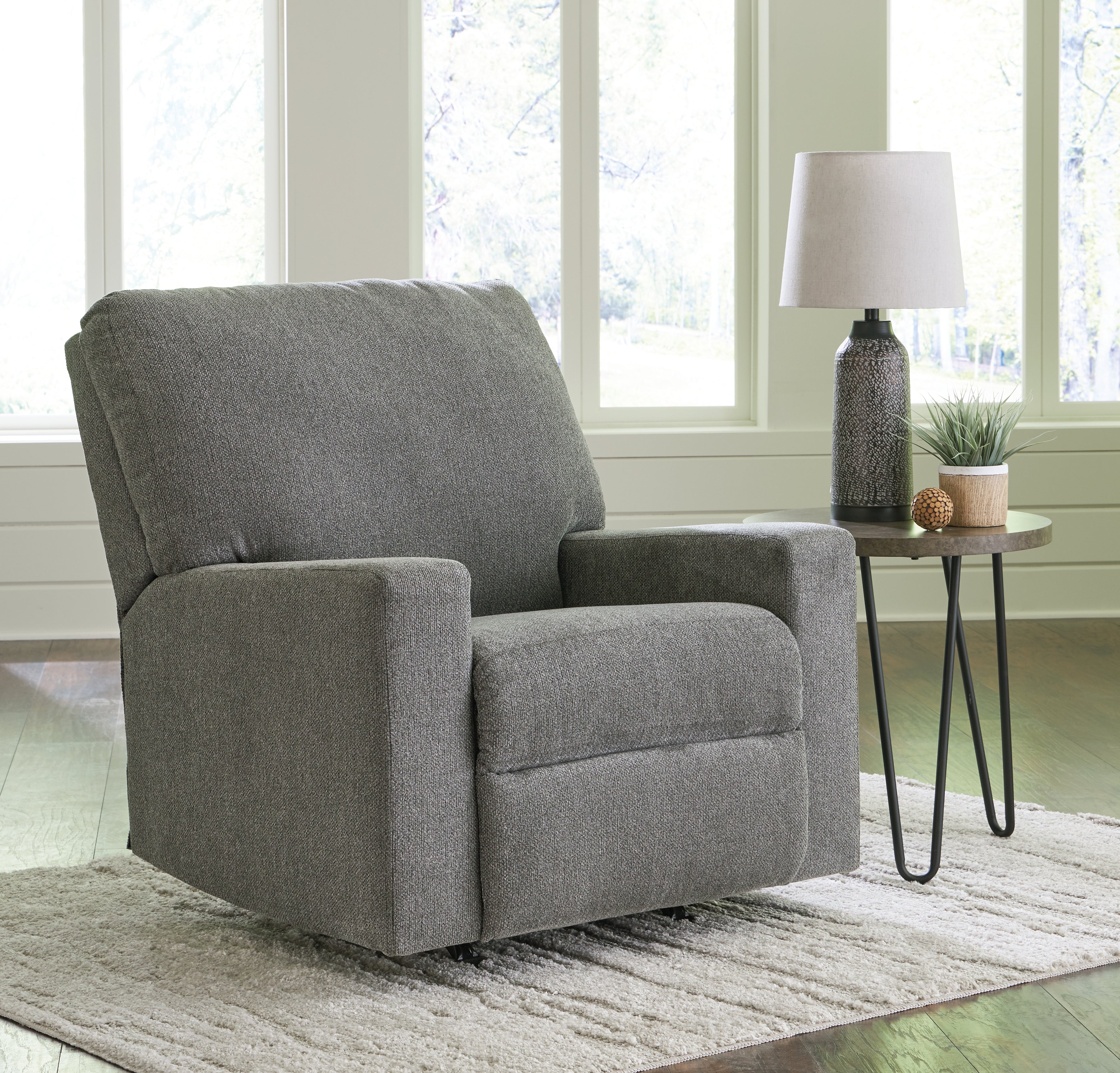 Elite Furniture Outlet - Ashley Furniture - Deltona Living Room - Rocker Recliner / Graphite - 5120525