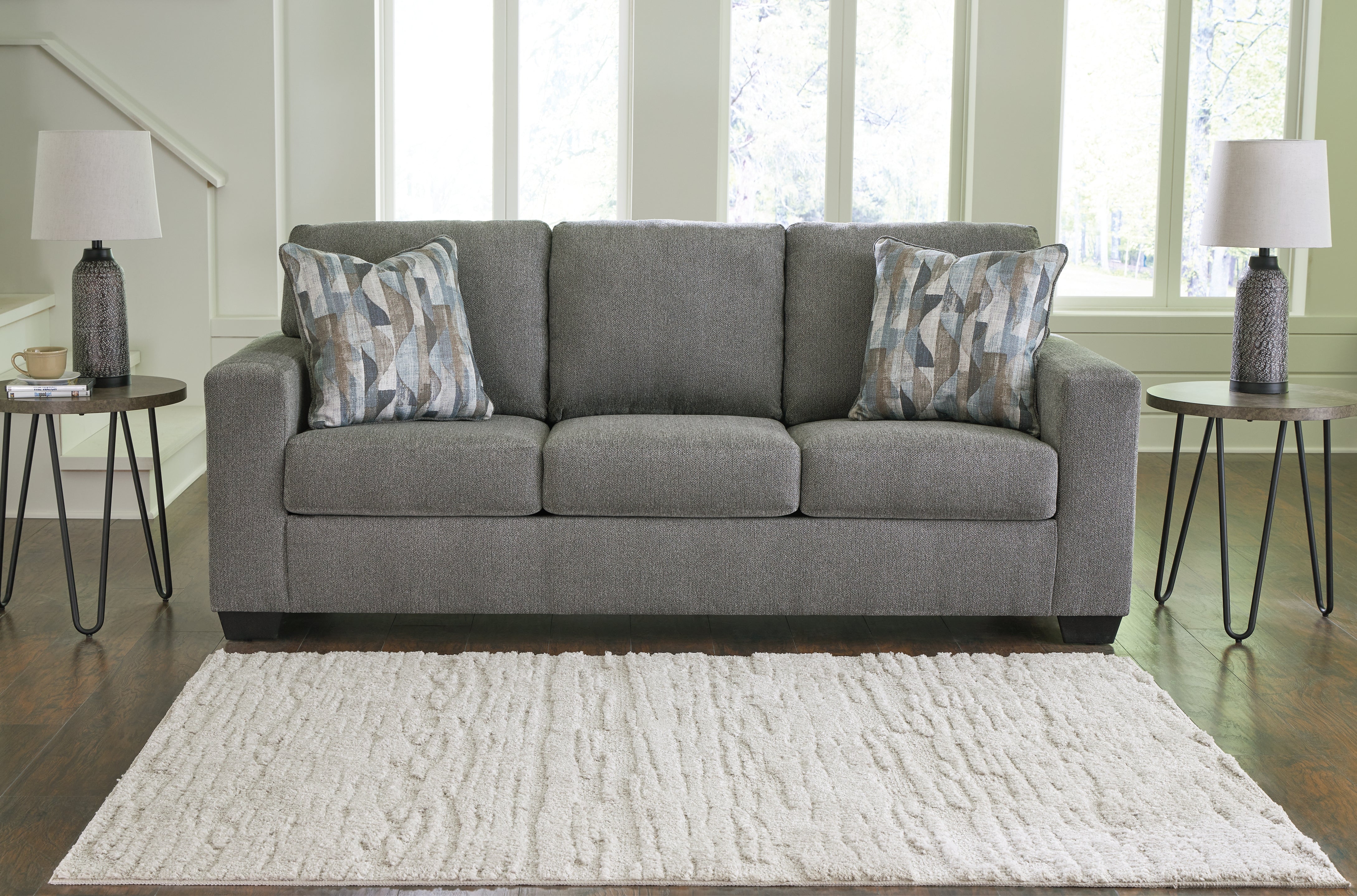 Elite Furniture Outlet - Ashley Furniture - Deltona Living Room - Sofa / Graphite - 5120538