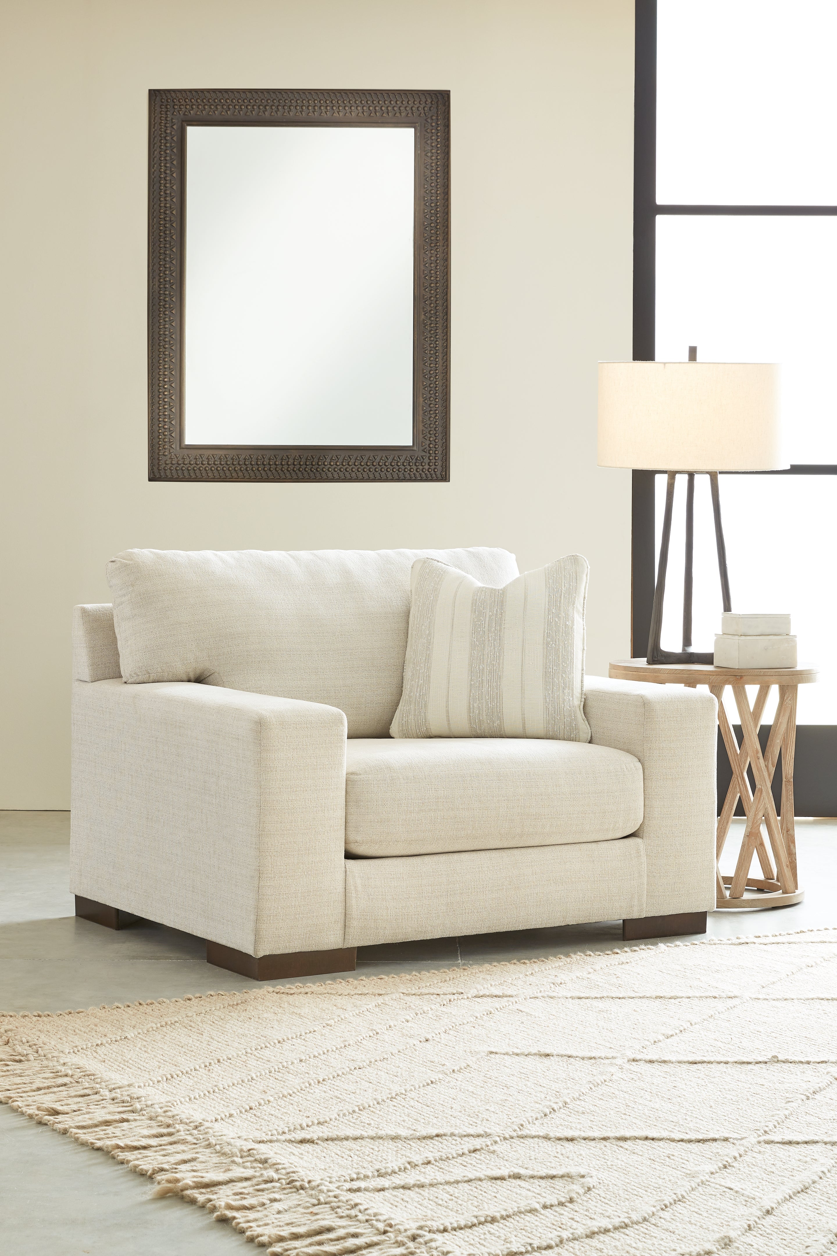 Elite Furniture Outlet - Ashley Furniture - Maggie Living Room - Chair and a Half / Birch - 5200323