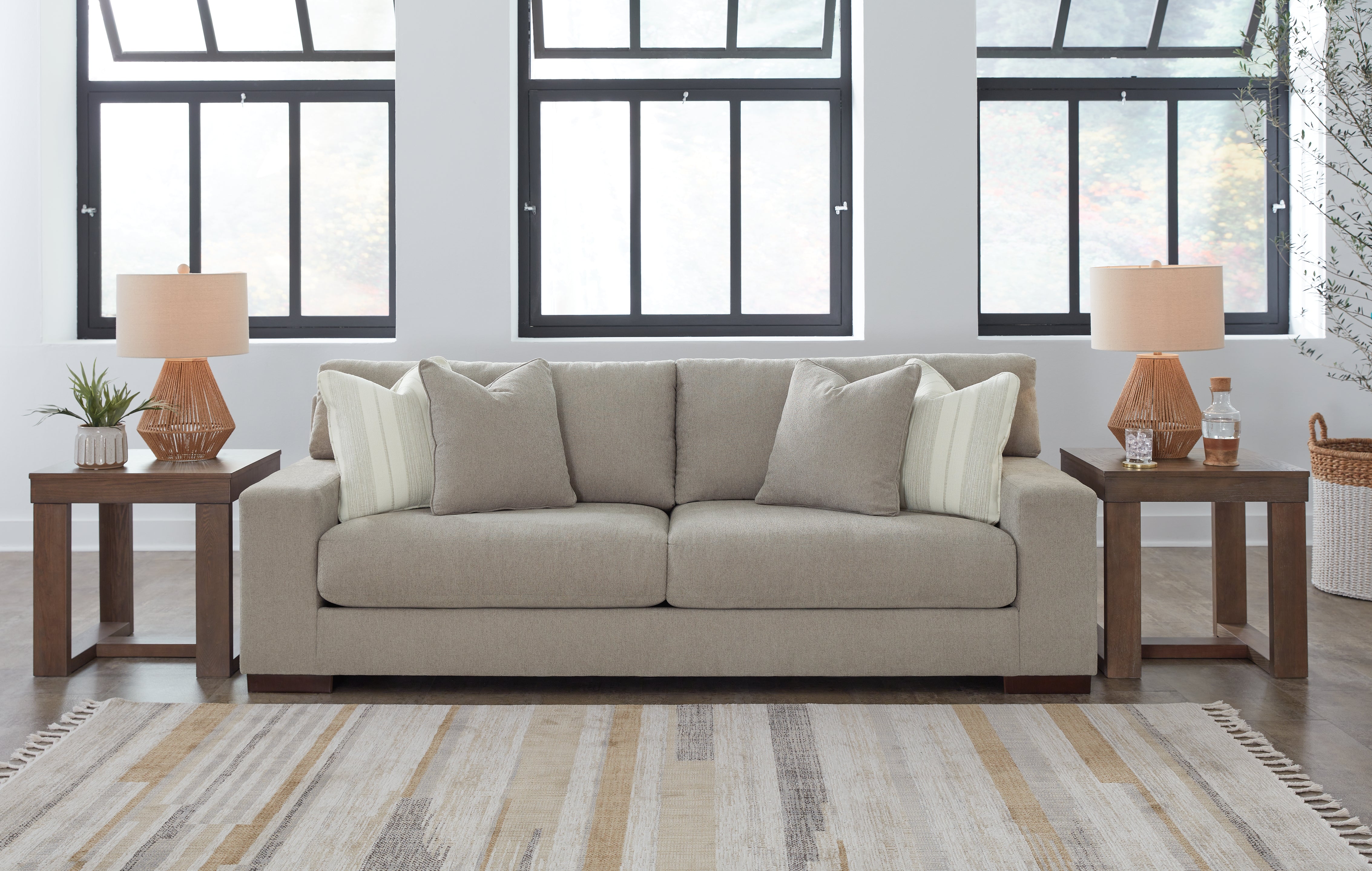 Elite Furniture Outlet - Ashley Furniture - Maggie Living Room - Sofa / Flax - 5200438