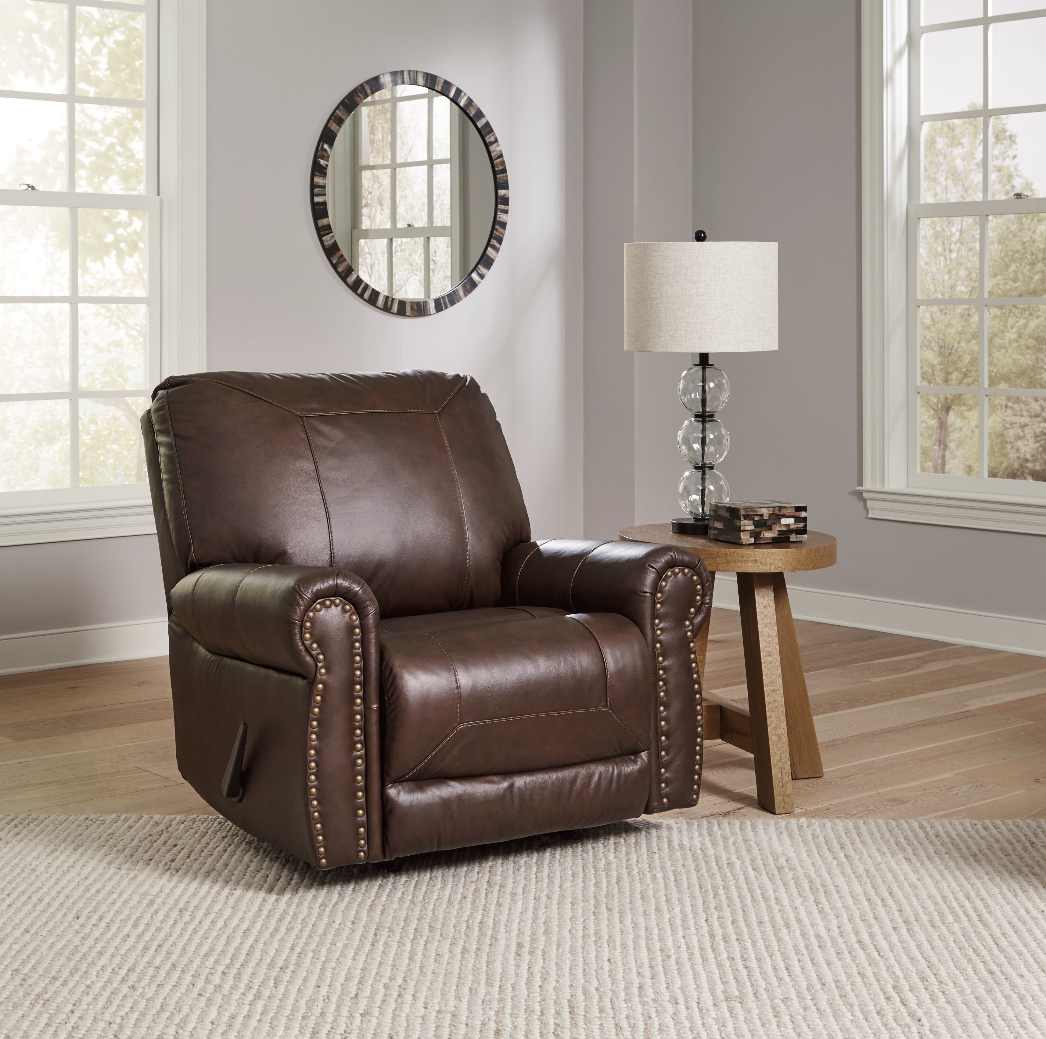 Elite Furniture Outlet - Ashley Furniture - Colleton Living Room - Rocker Recliner / Dark Brown - 5210725