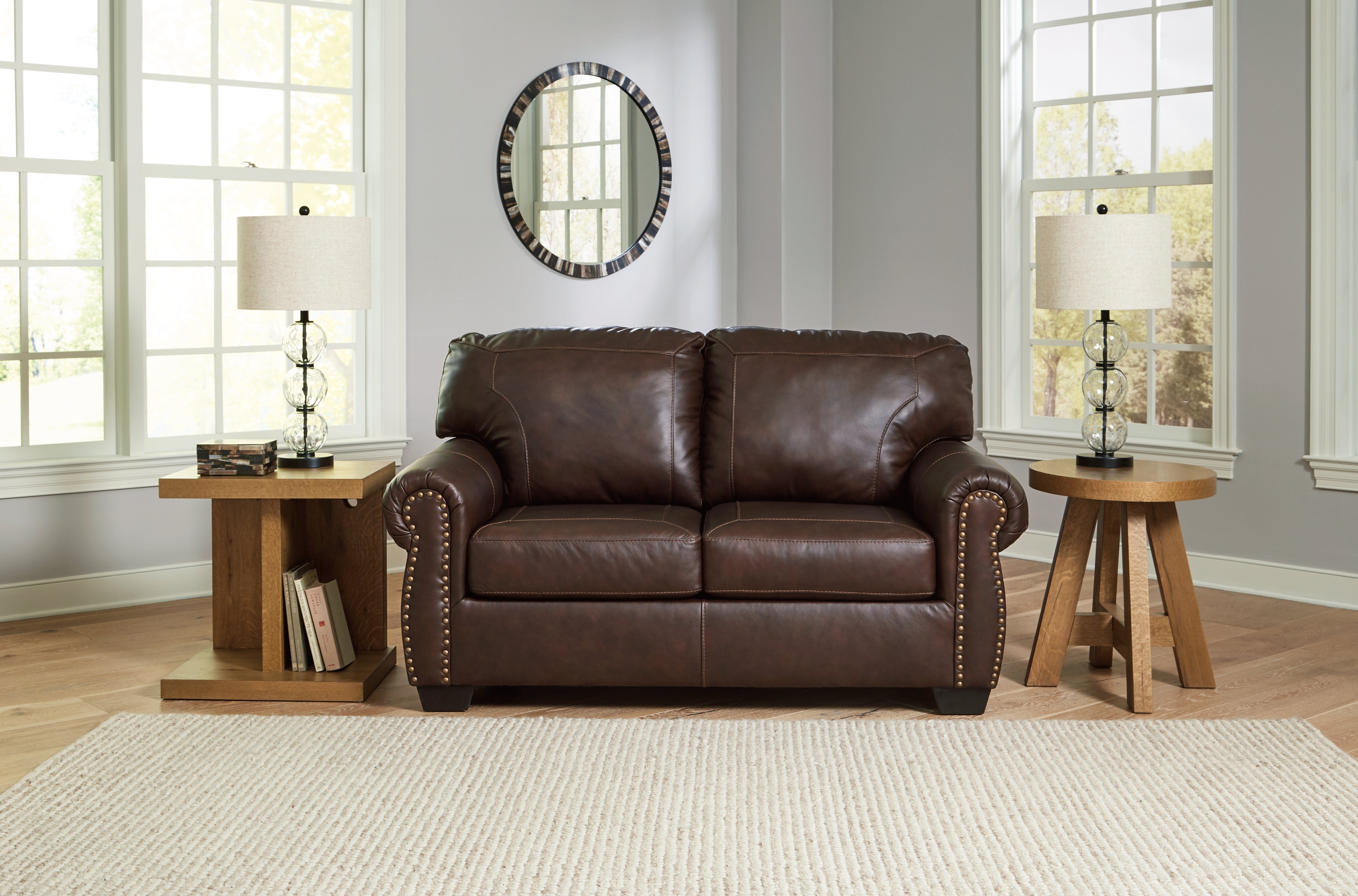 Elite Furniture Outlet - Ashley Furniture - Colleton Living Room - Loveseat / Dark Brown - 5210735