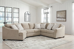 Elite Furniture Outlet - Ashley Furniture - Brogan Bay Sectional - 3-Piece Sectional with Cuddler / Cork - 52705S2