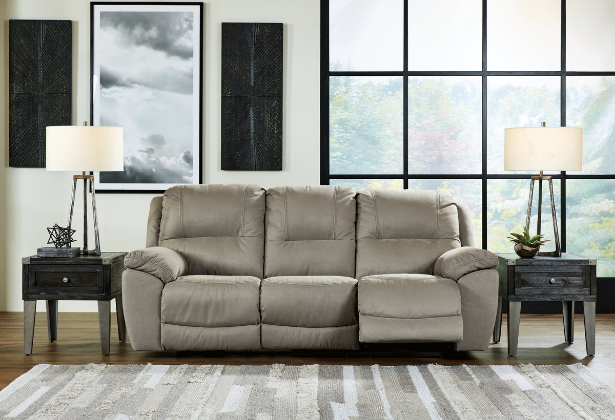 Elite Furniture Outlet - Ashley Furniture - Next-Gen Gaucho Living Room - DBL Rec Loveseat w/Console / Espresso - 5420494