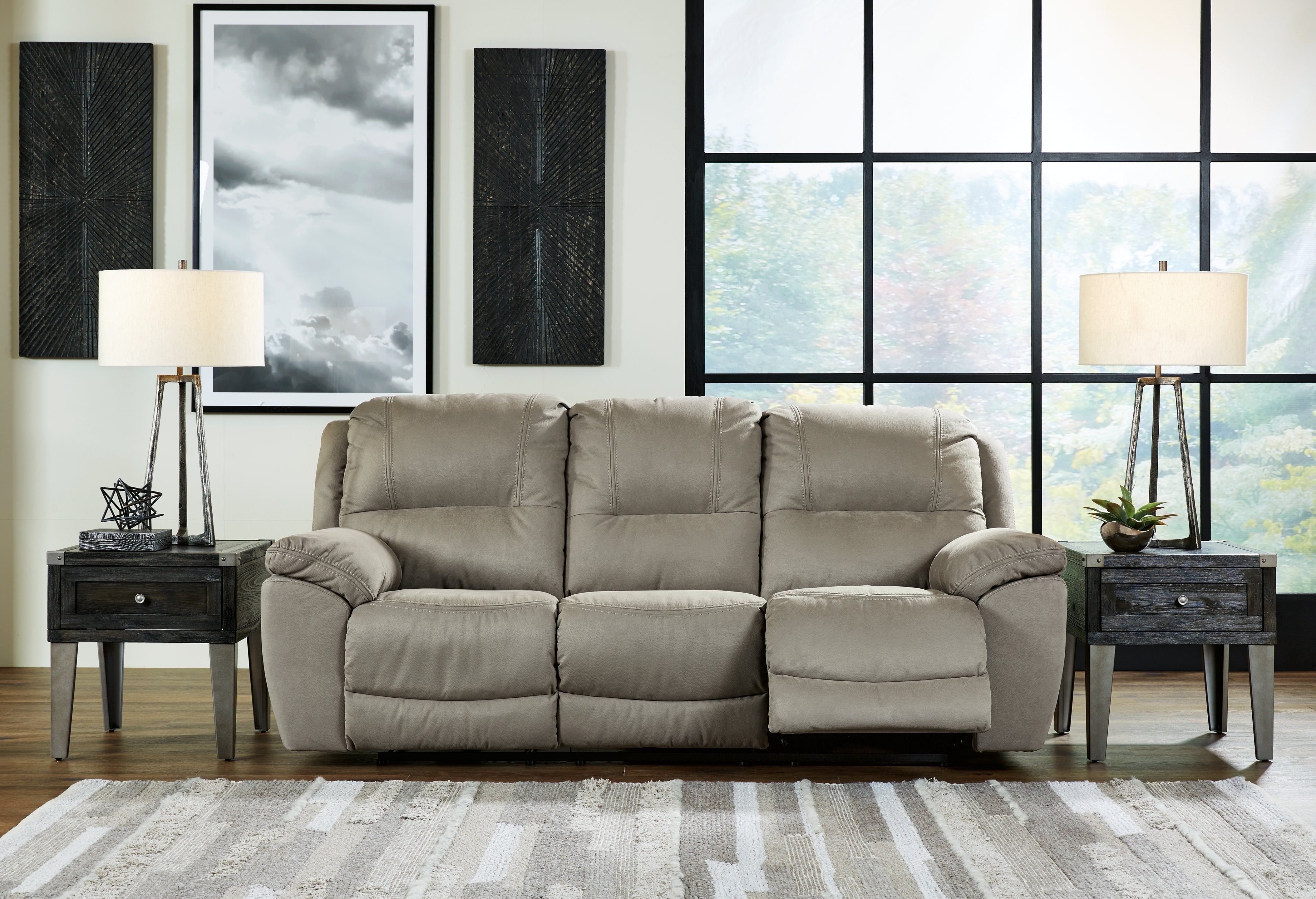 Elite Furniture Outlet - Ashley Furniture - Next-Gen Gaucho Living Room - Reclining Sofa / Putty - 5420388