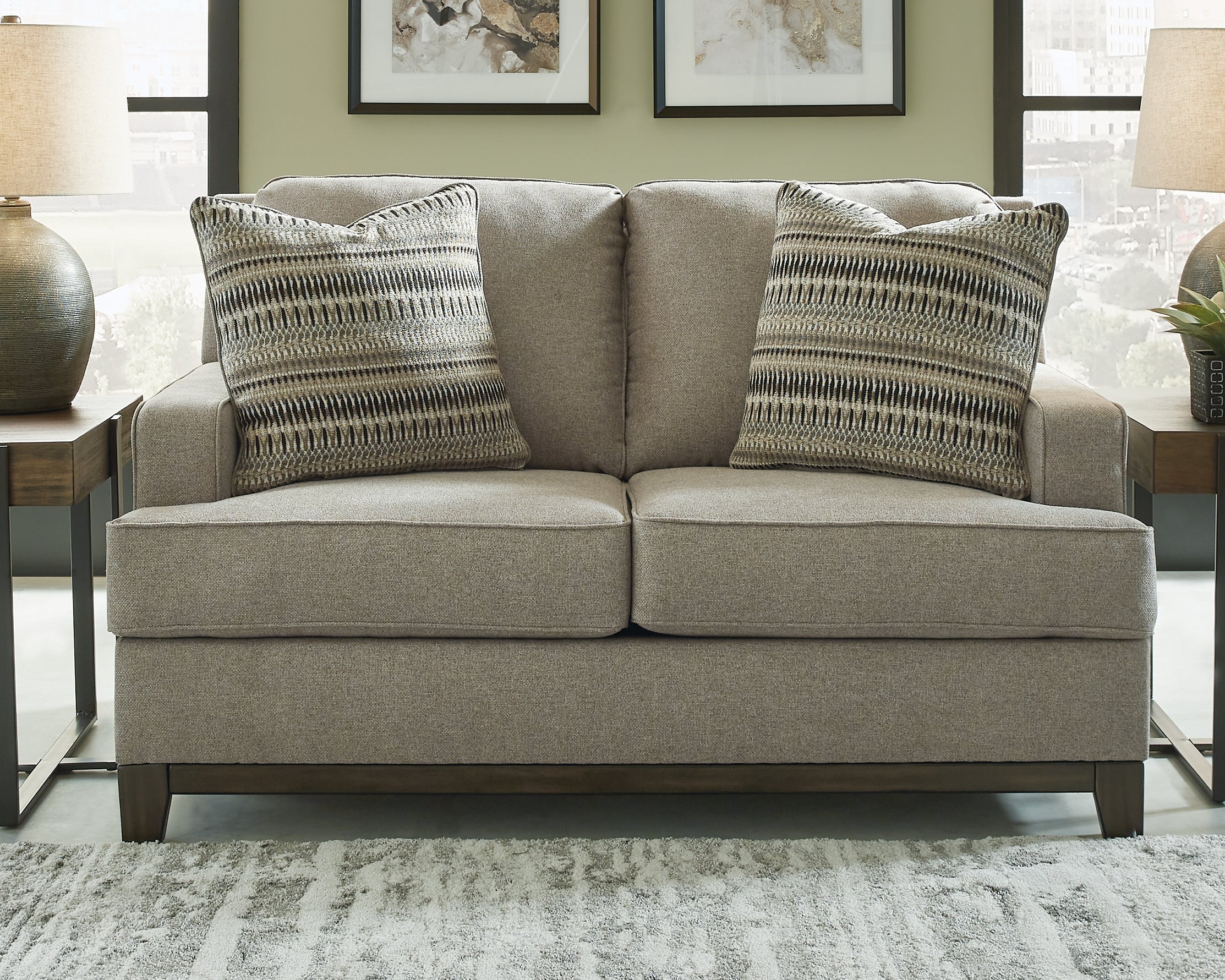 Elite Furniture Outlet - Ashley Furniture - Kaywood Living Room - Loveseat / Granite - 5630335